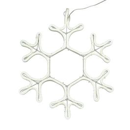 Lighting Collection White Snowflake Neon Light