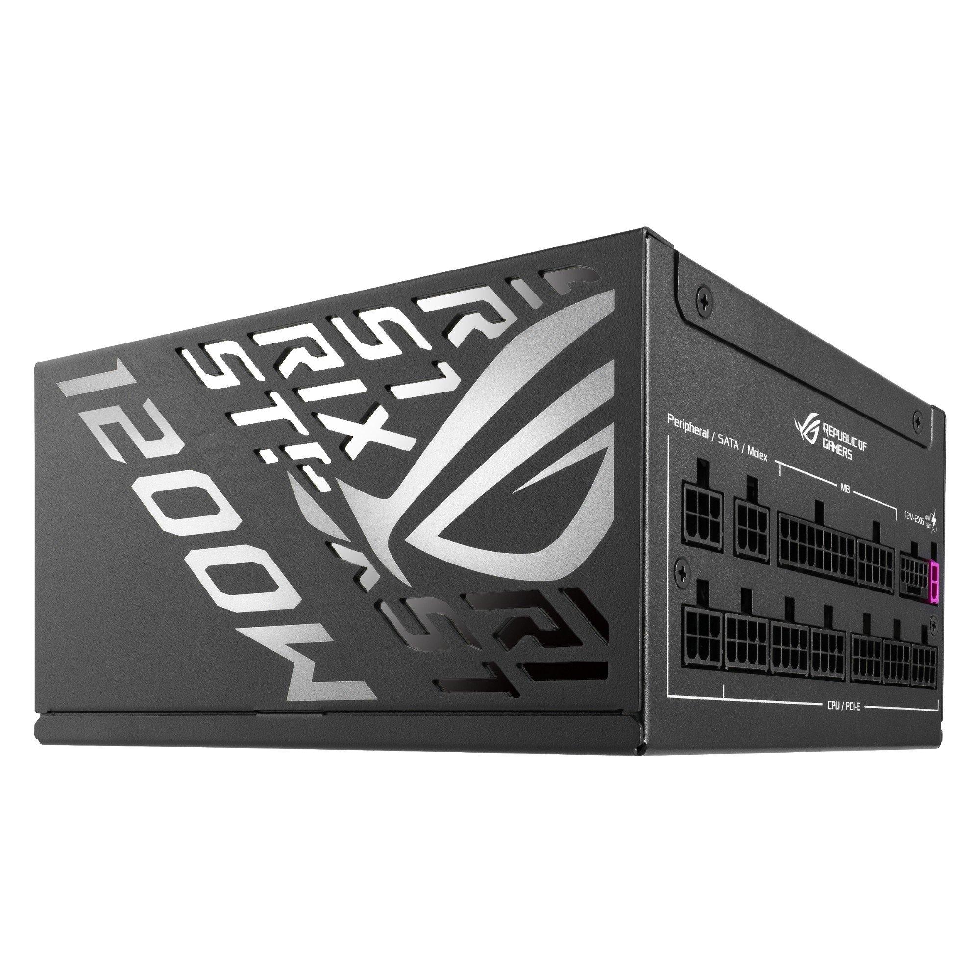Black - ASUS - 1200W ROG Strix Platinum Modular ATX3.1 Power Supply - 8