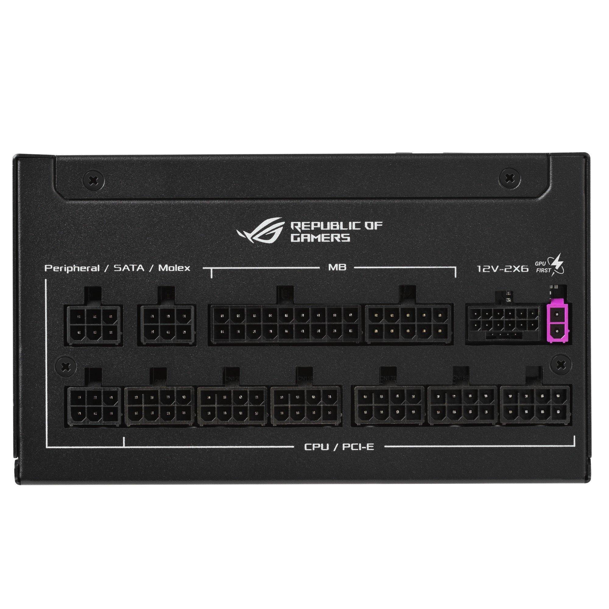 Black - ASUS - 1200W ROG Strix Platinum Modular ATX3.1 Power Supply - 9
