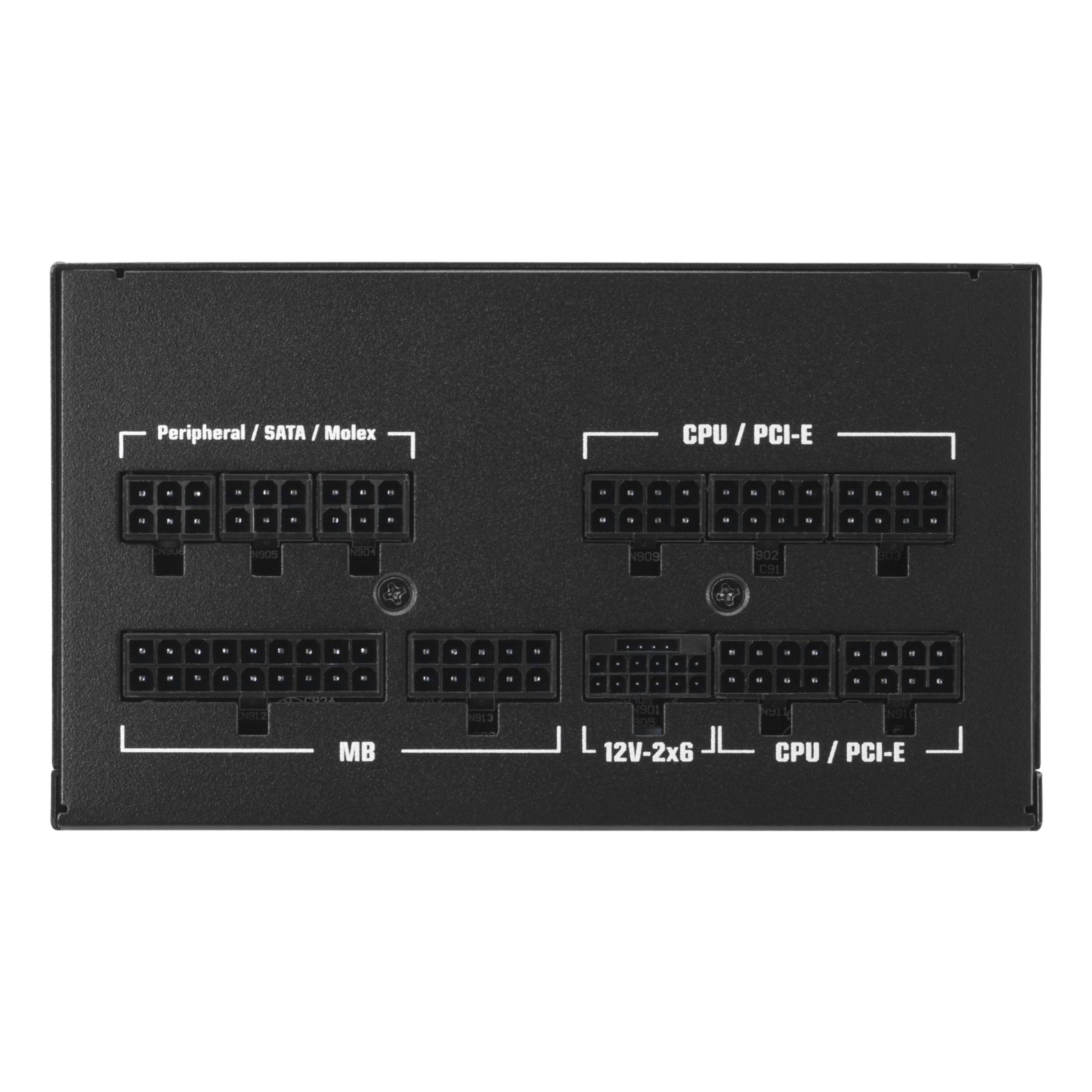 Black - ASUS - 1000W TUF Gaming Gold EVO Modular ATX3.1 Power Supply - 5