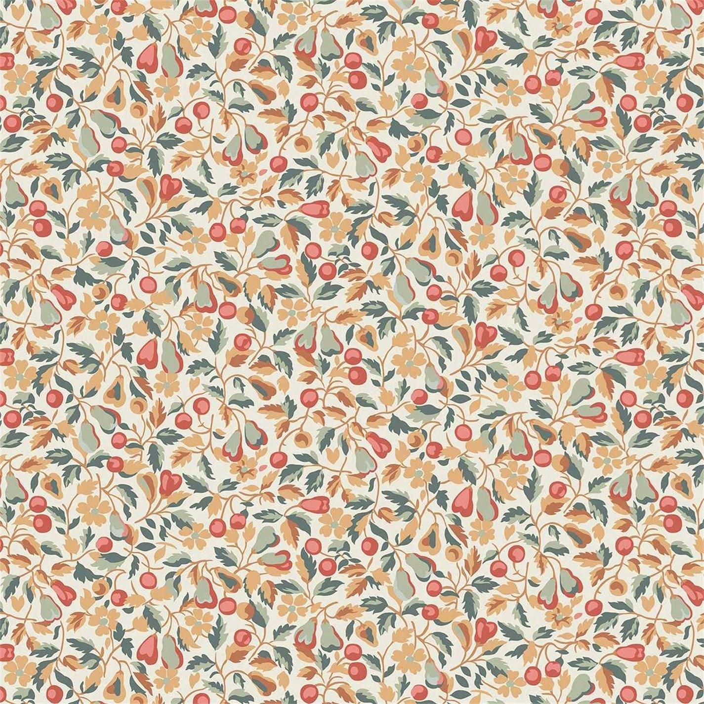 Terracotta - Laura Ashley - Devrons Grove Terracotta Floral Wallpaper - 5