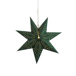 Lighting Collection Green Flock Christmas Star Shade