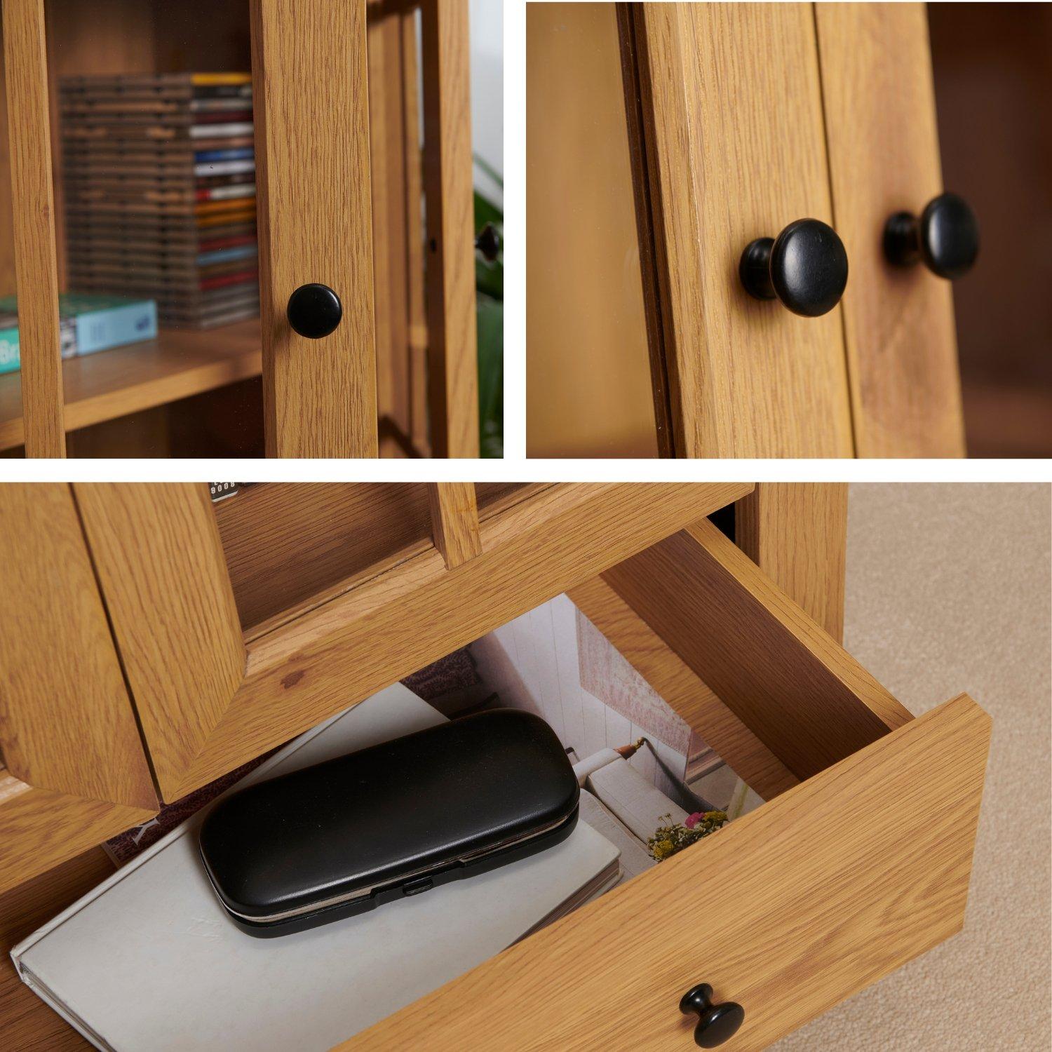 Oak - Greenhurst - Storage Display Cabinet - 3