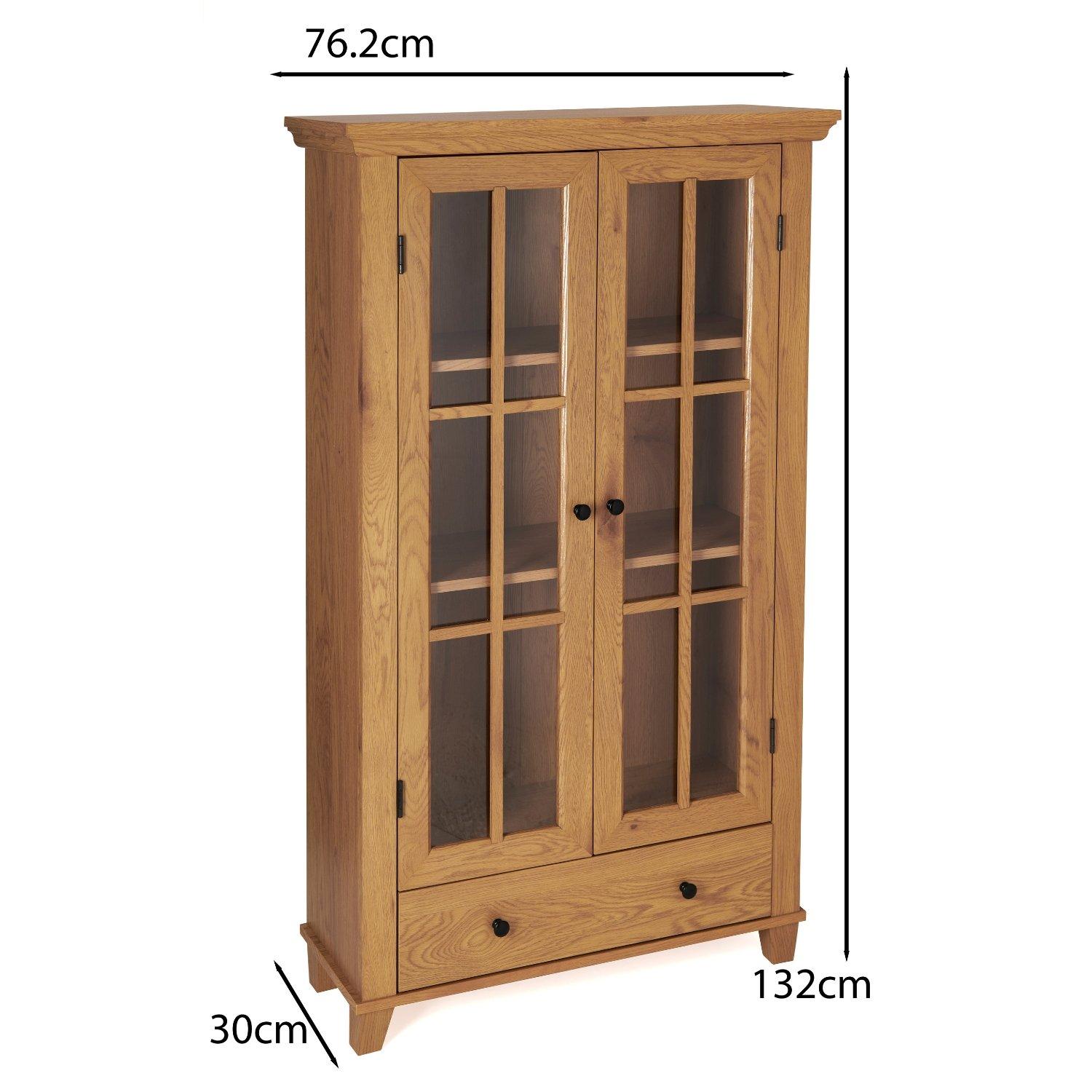 Oak - Greenhurst - Storage Display Cabinet - 4