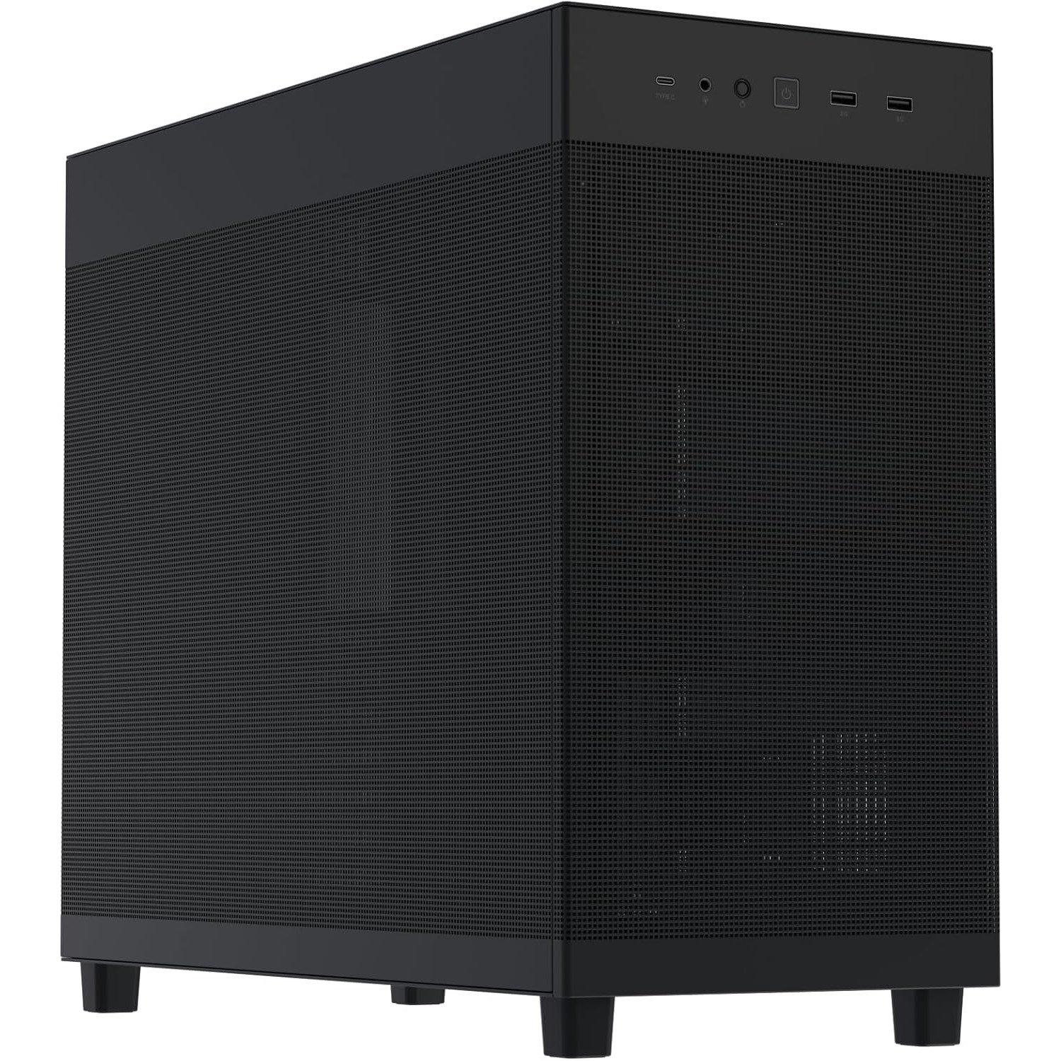 Black - ASUS - Prime AP303 Mesh ATX Mid-Tower Case - 1