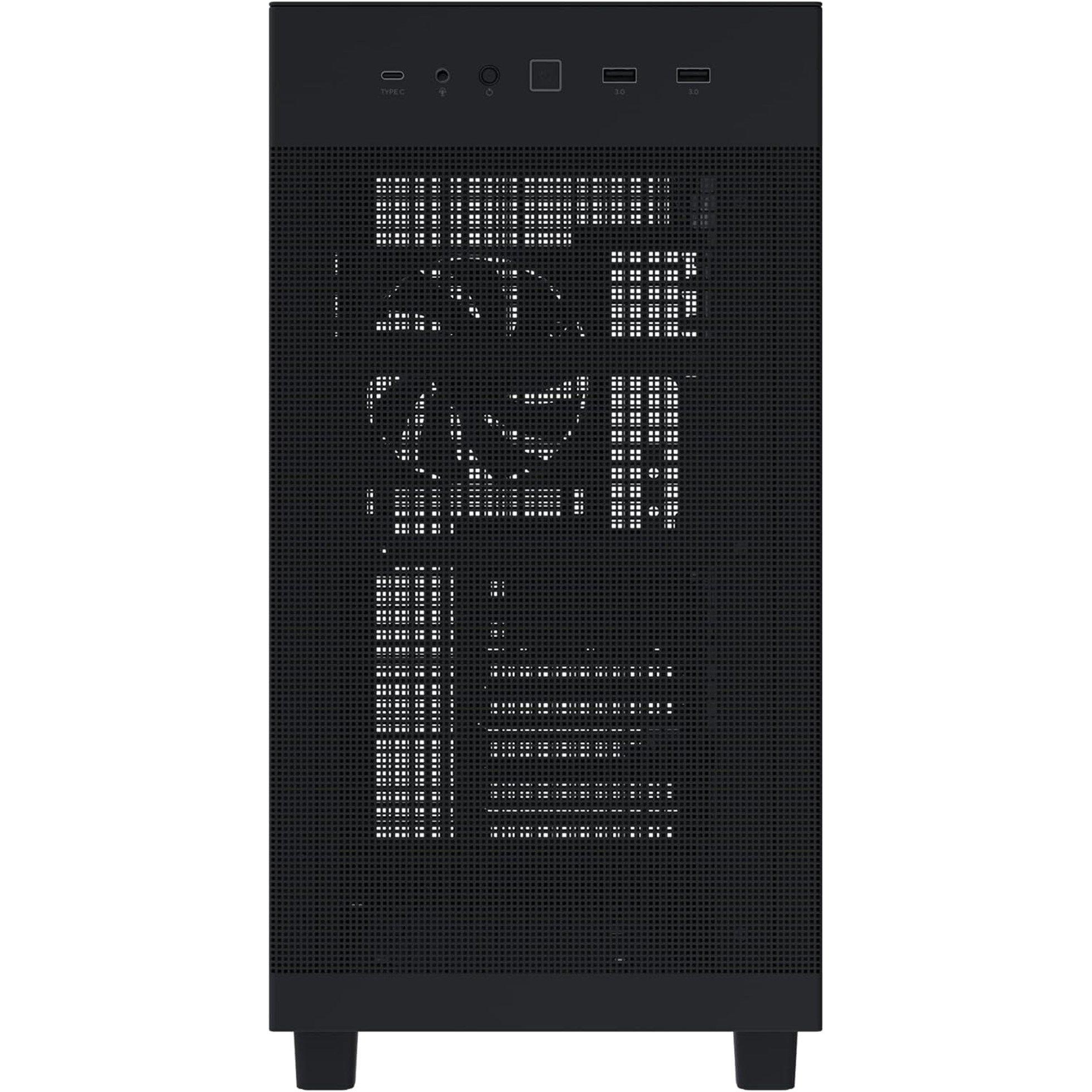Black - ASUS - Prime AP303 Mesh ATX Mid-Tower Case - 3