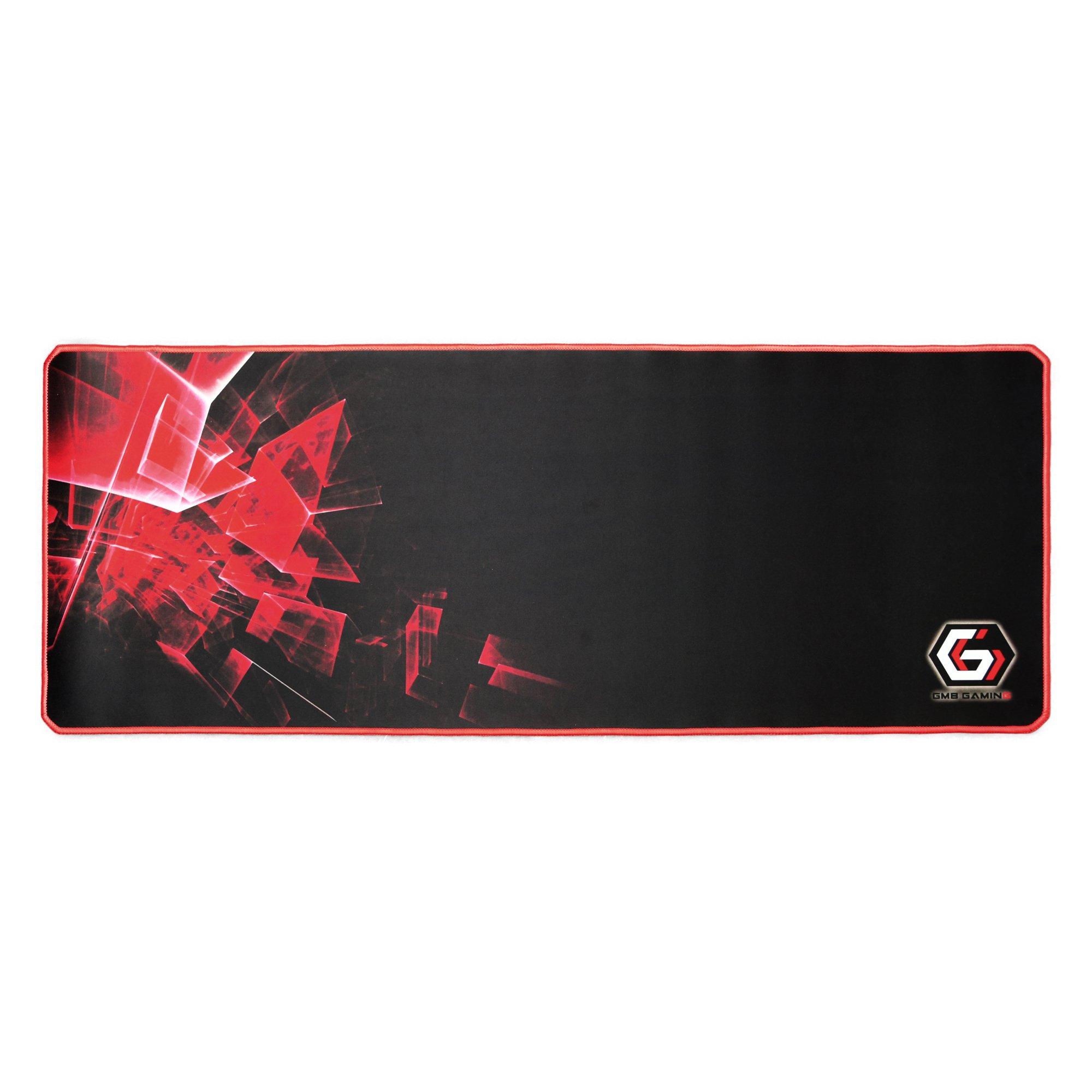 Black / Red - Gembird - Gembird Pro Extra Large Gaming Mouse Desk Pad - 1