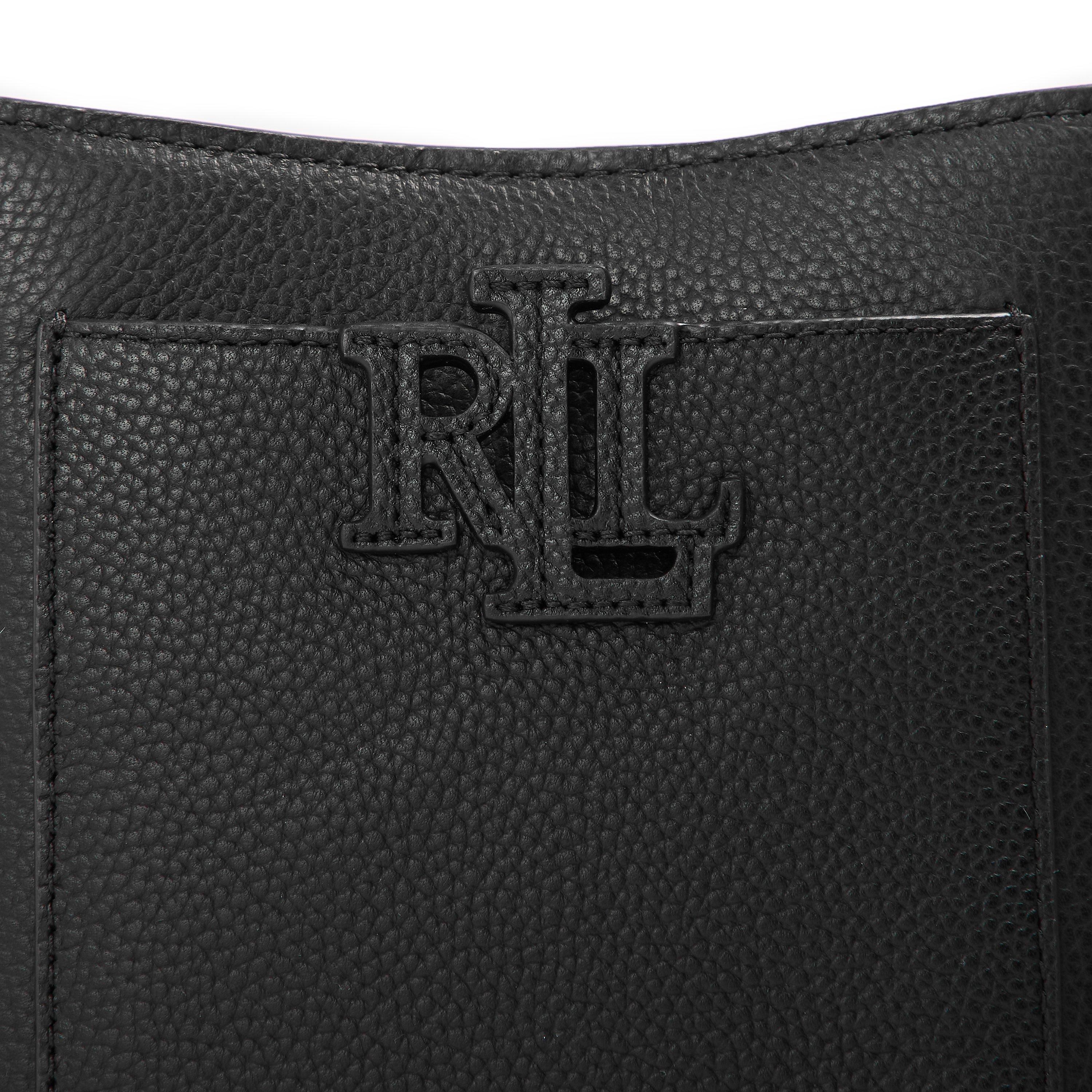 BLACK - Lauren by Ralph Lauren - Women's Real Leather Tote Bag - 4