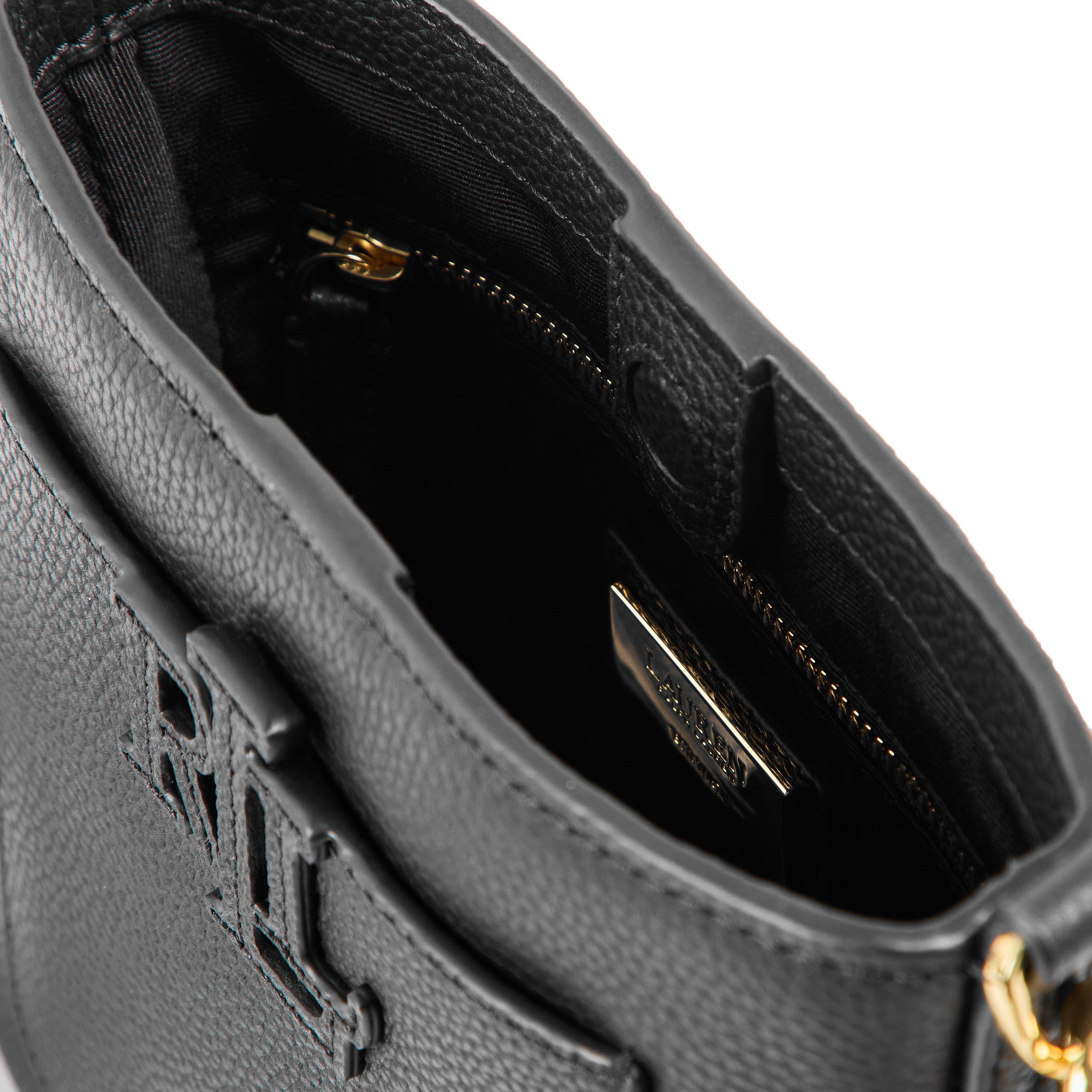 BLACK - Lauren by Ralph Lauren - Women's Real Leather Tote Bag - 5