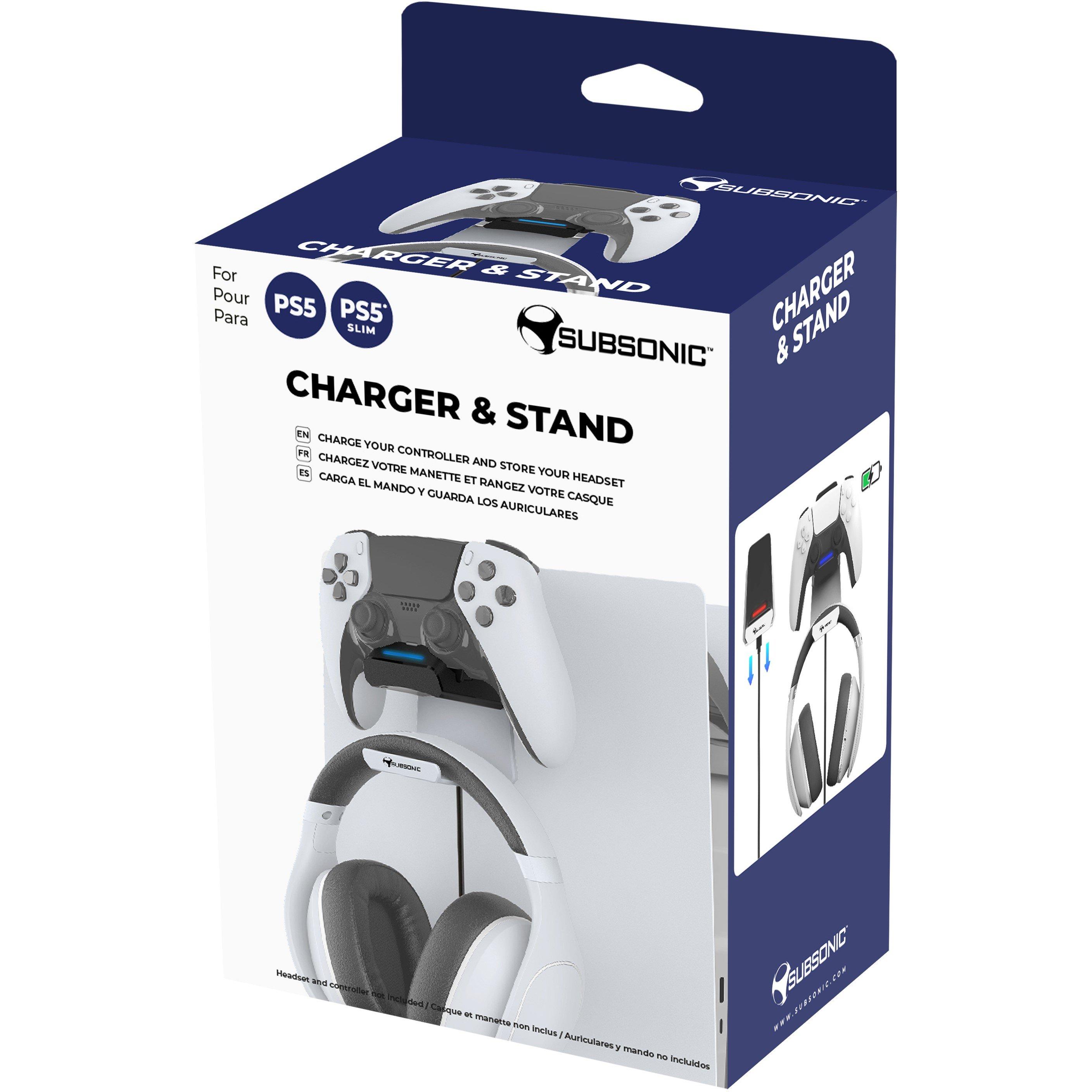 White - Subsonic - Subsonic Charging Dock For Playstation 5 PS5 Slim - 8