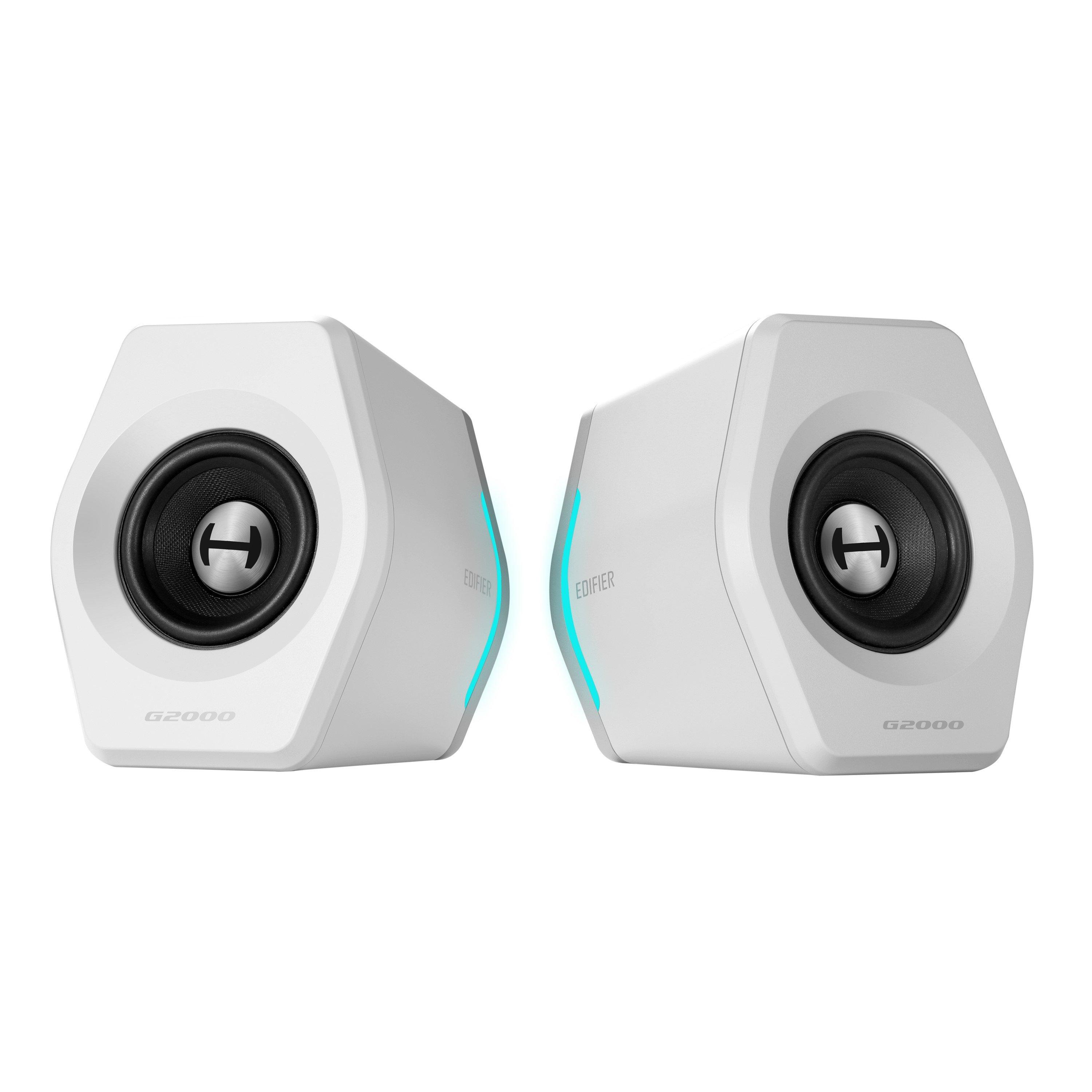 White - Edifier - Edifier G2000 2.0 Bluetooth Gaming Speakers White - 2