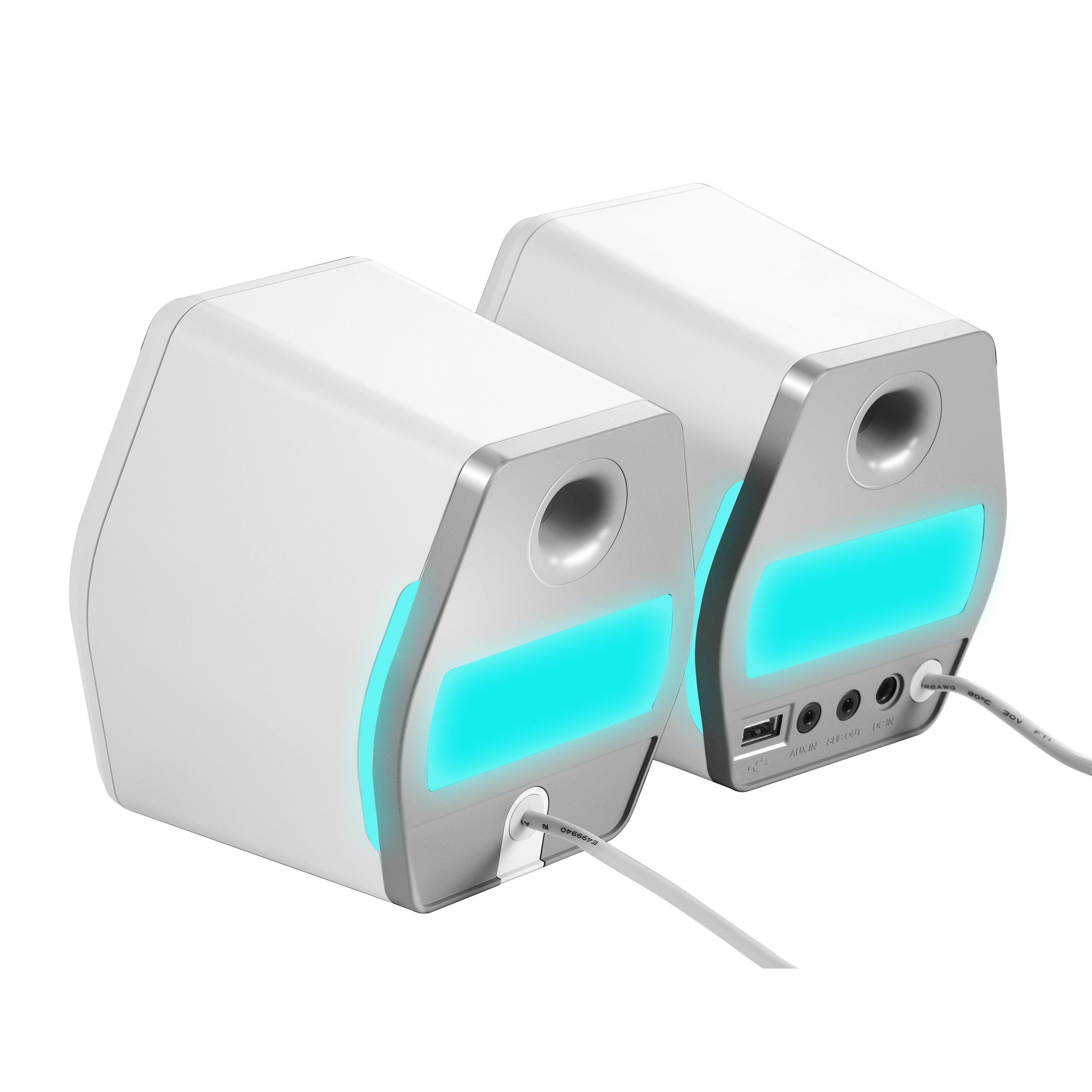 White - Edifier - Edifier G2000 2.0 Bluetooth Gaming Speakers White - 5