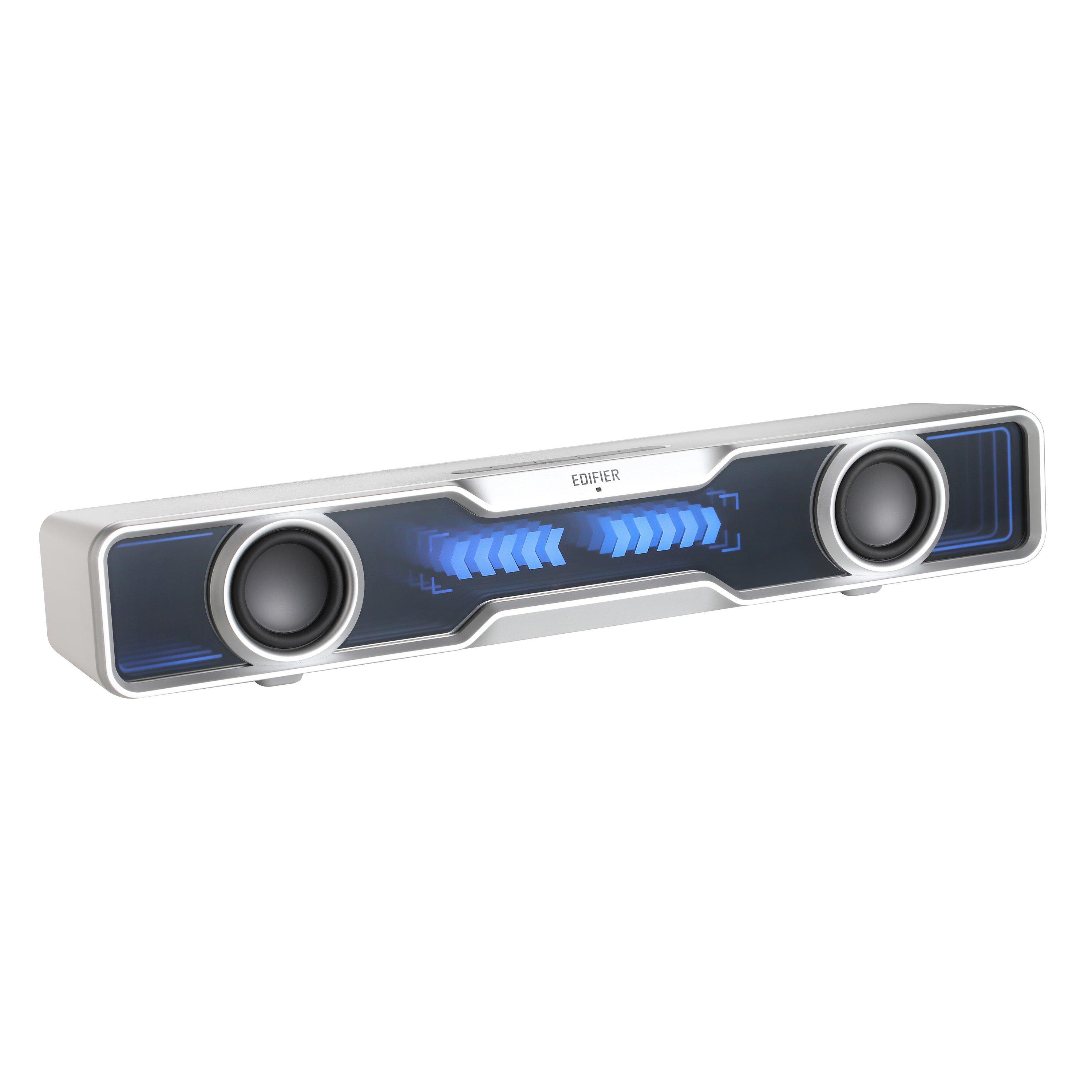 White - Edifier - QS30 USB Bluetooth Gaming Soundbar White - 1