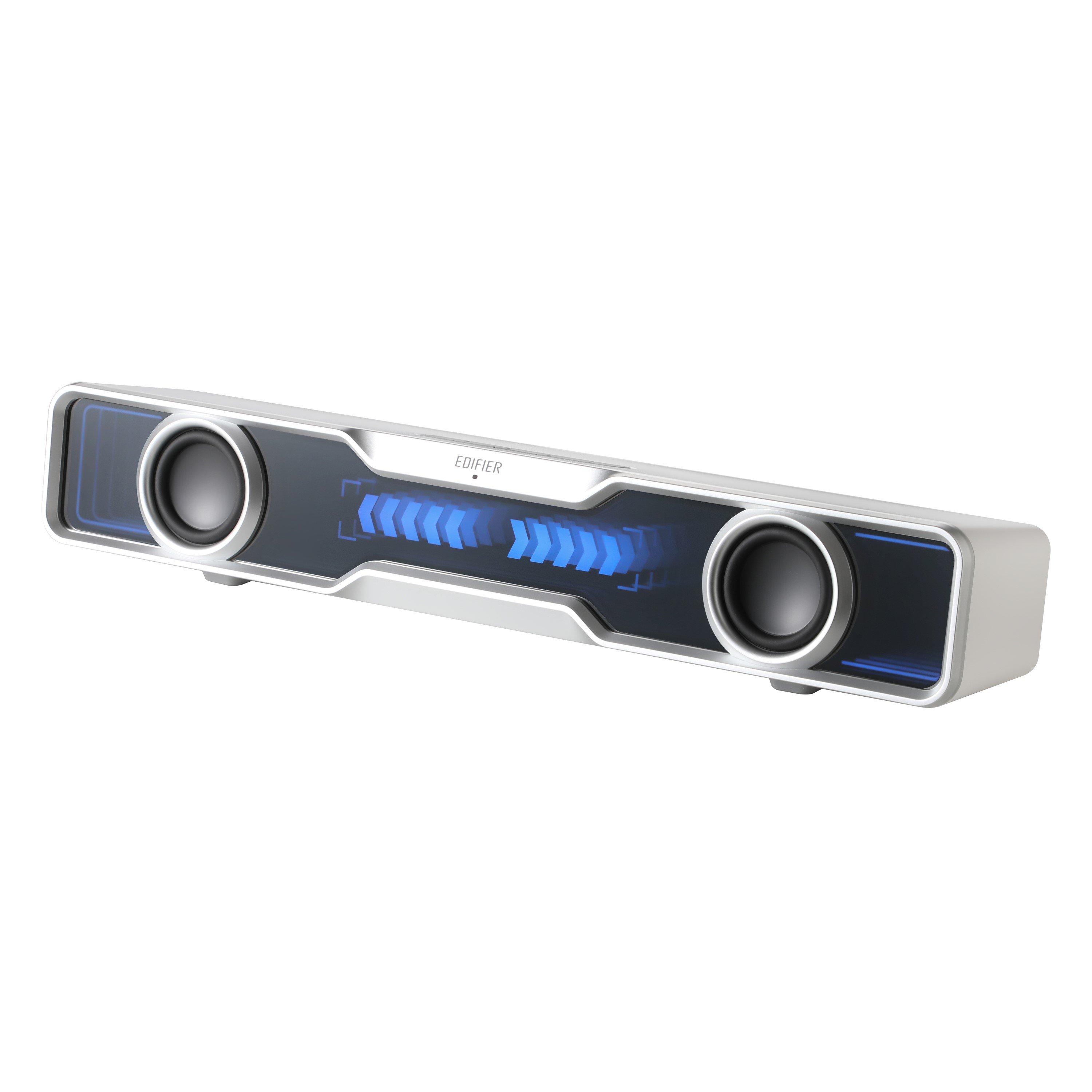 White - Edifier - Edifier QS30 USB Bluetooth Gaming Soundbar White - 2