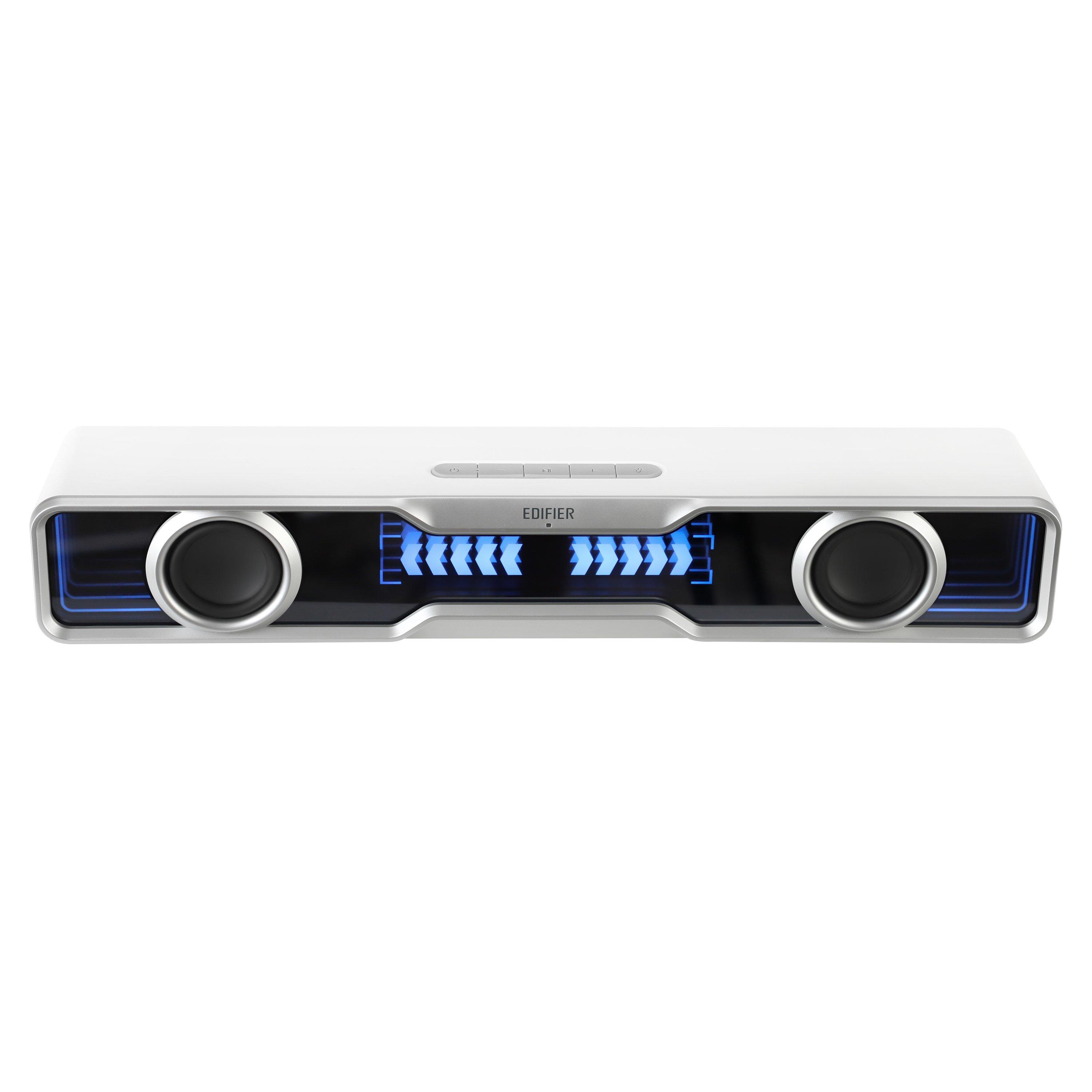 White - Edifier - Edifier QS30 USB Bluetooth Gaming Soundbar White - 4