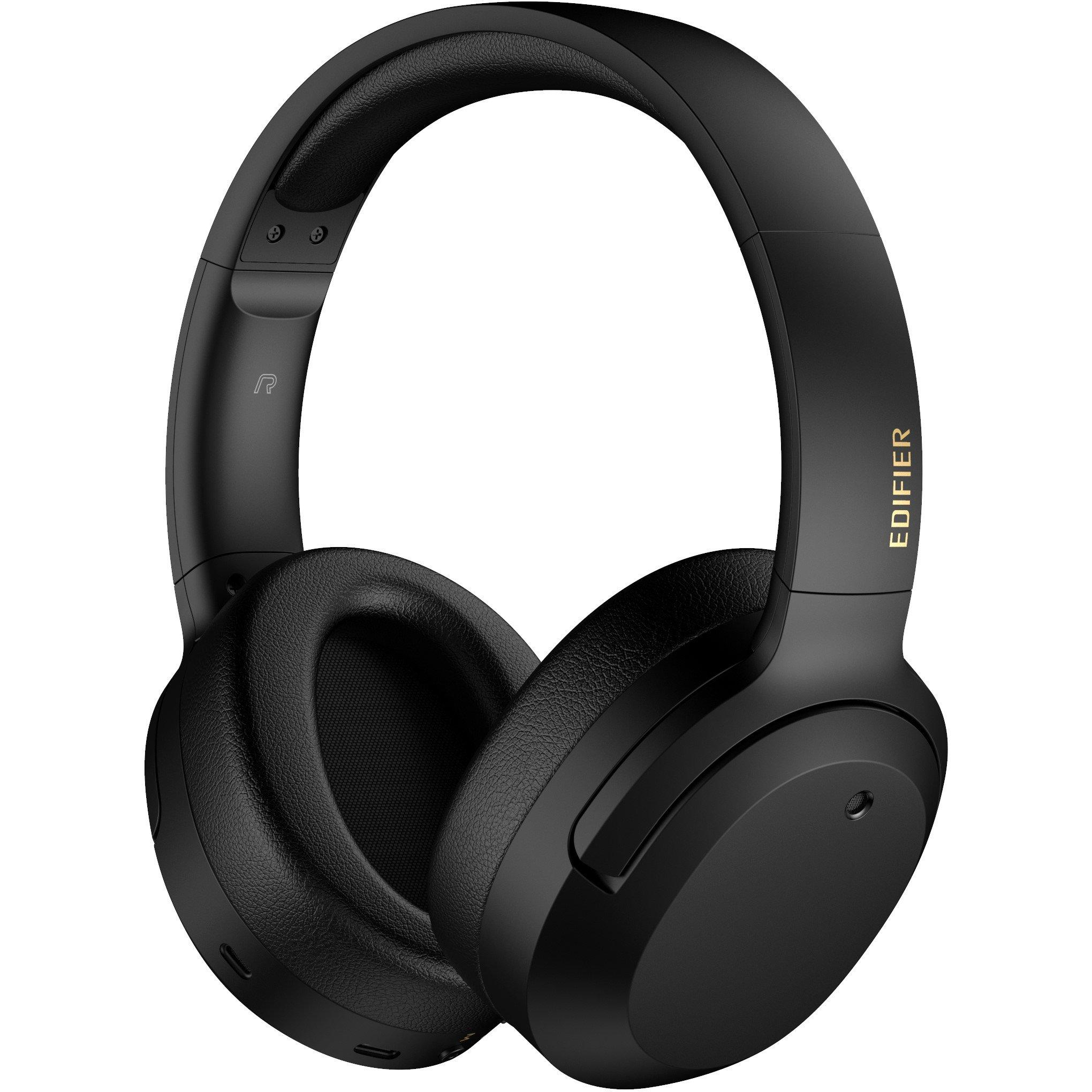 Black - Edifier - Edifier W820NB Plus Bluetooth ANC HiRes Headphones - 1