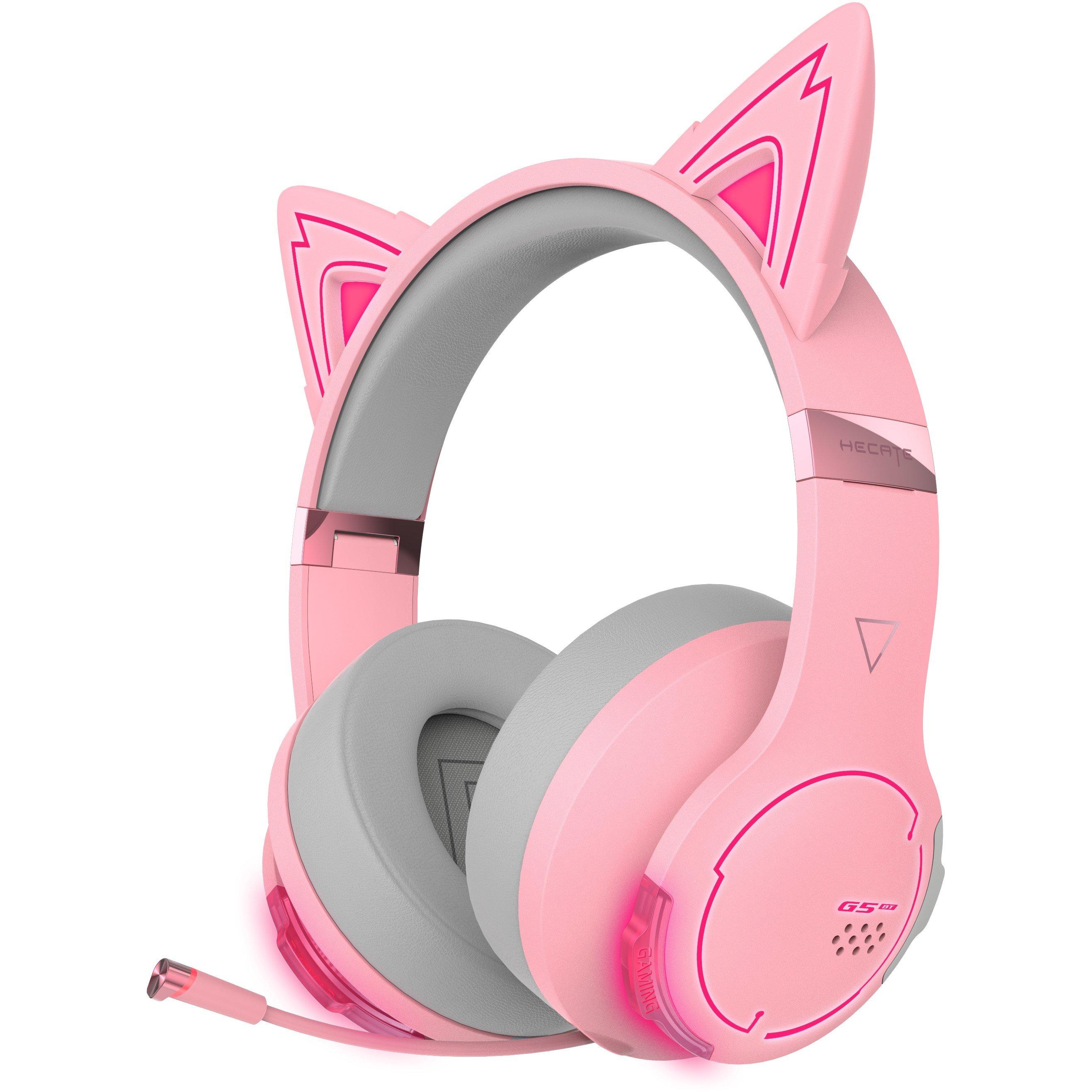 Pink - Edifier - Edifier G5BT Cat Bluetooth Gaming Headset Pink - 6