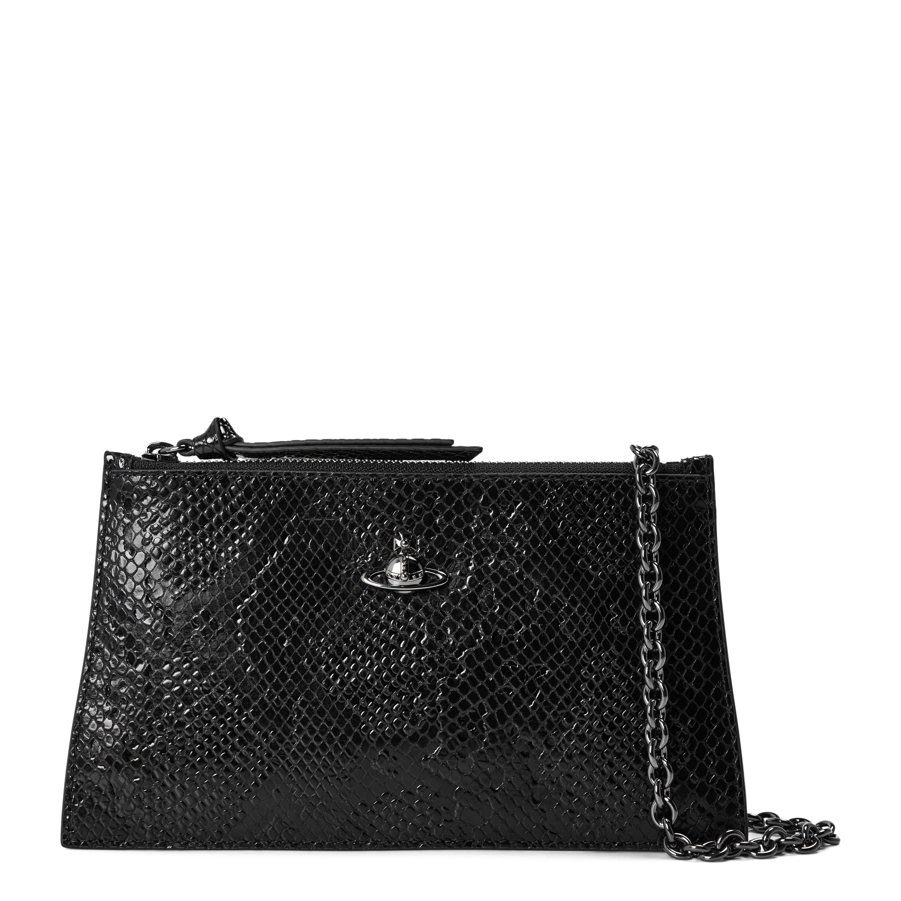Vivienne Westwood Accessories Vivienne Westwood Raffia Zip Clutch
