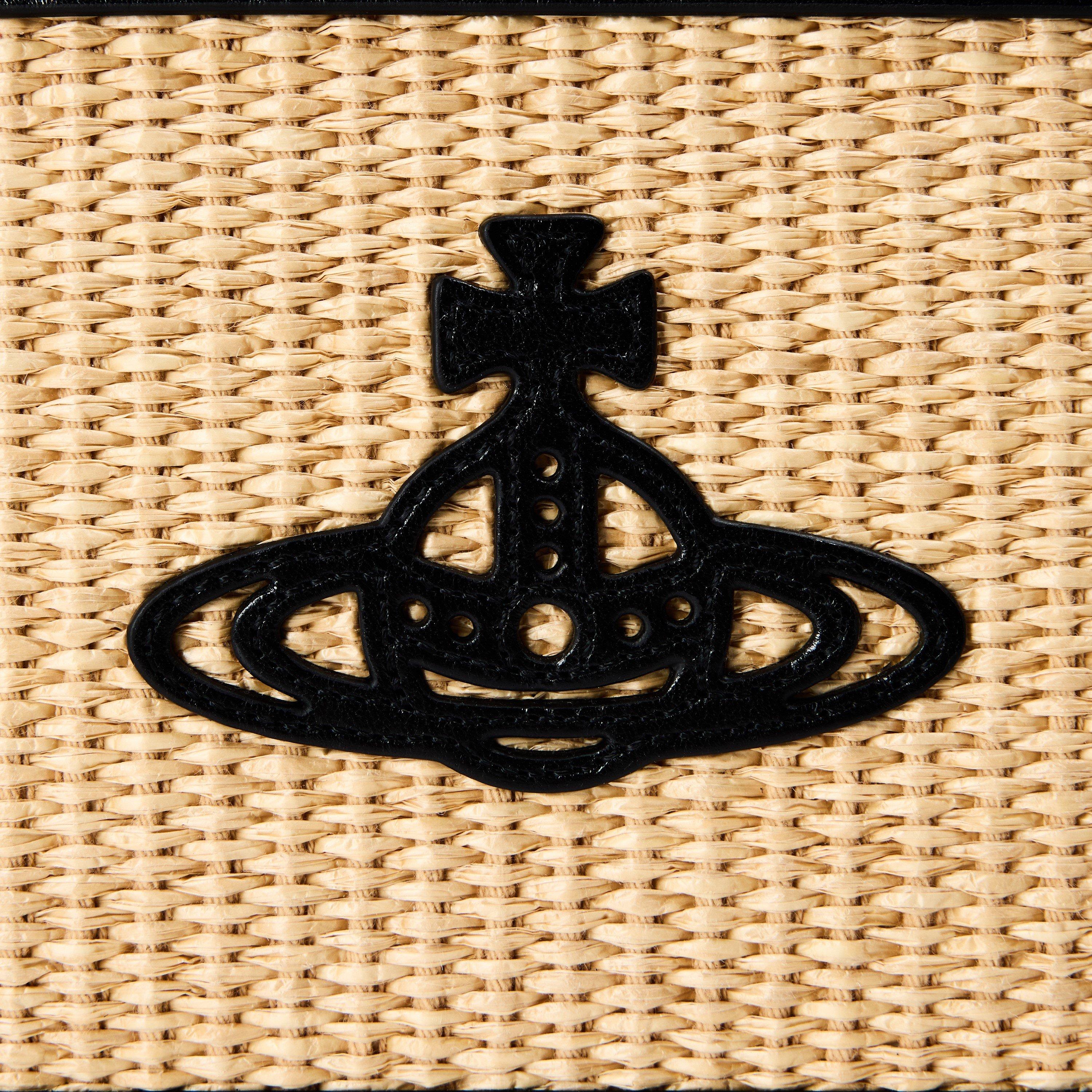 NATURAL - Vivienne Westwood - Vivienne Westwood Raffia Zip Clutch - 4