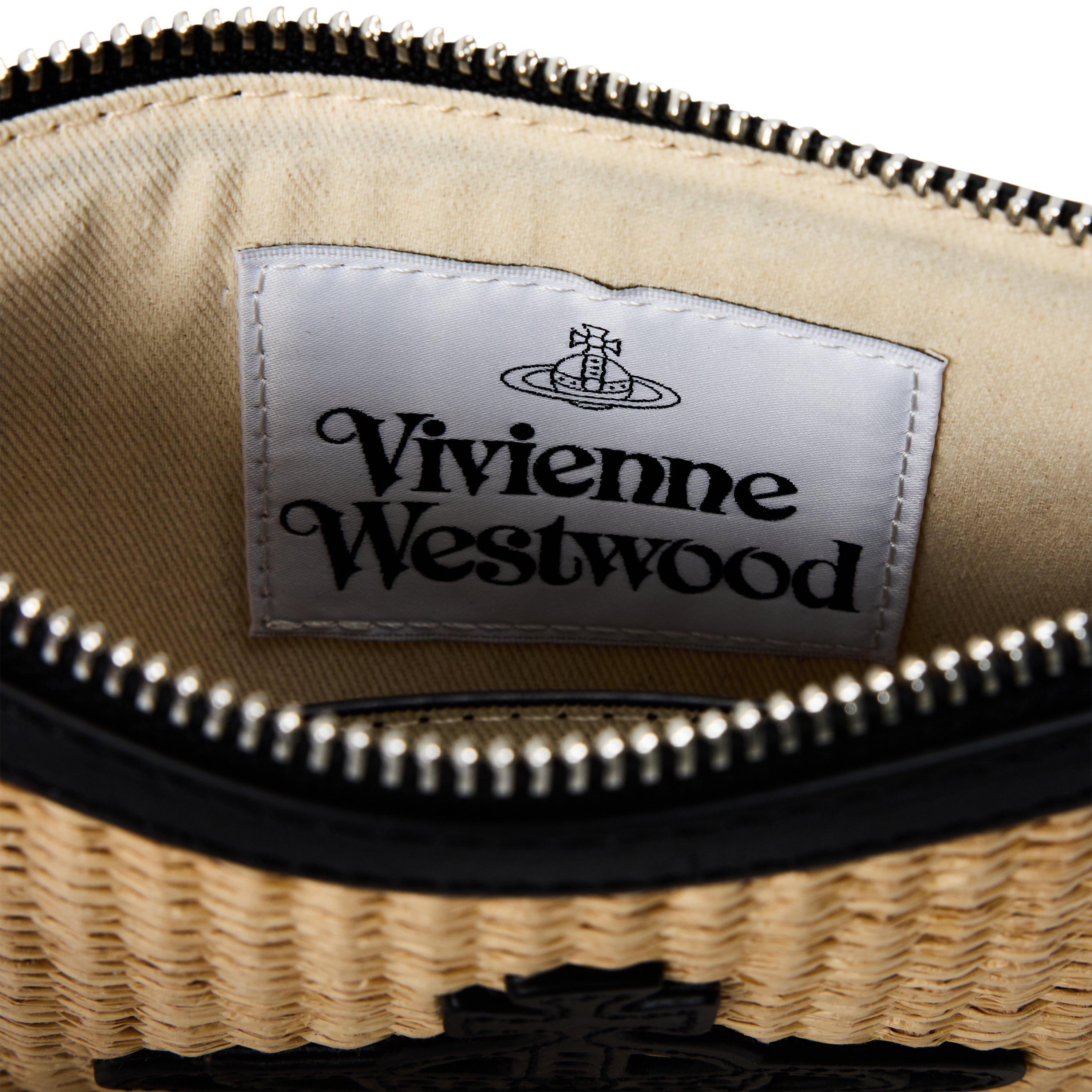 NATURAL - Vivienne Westwood - Vivienne Westwood Raffia Zip Clutch - 5