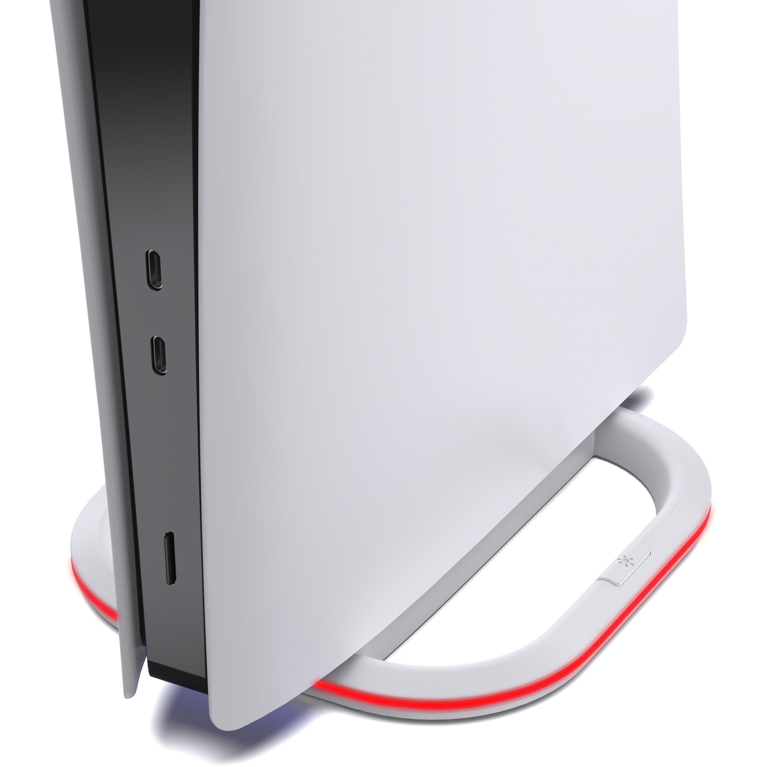 White - Subsonic - RGB Vertical Stand For Playstation 5 PS5 - 1