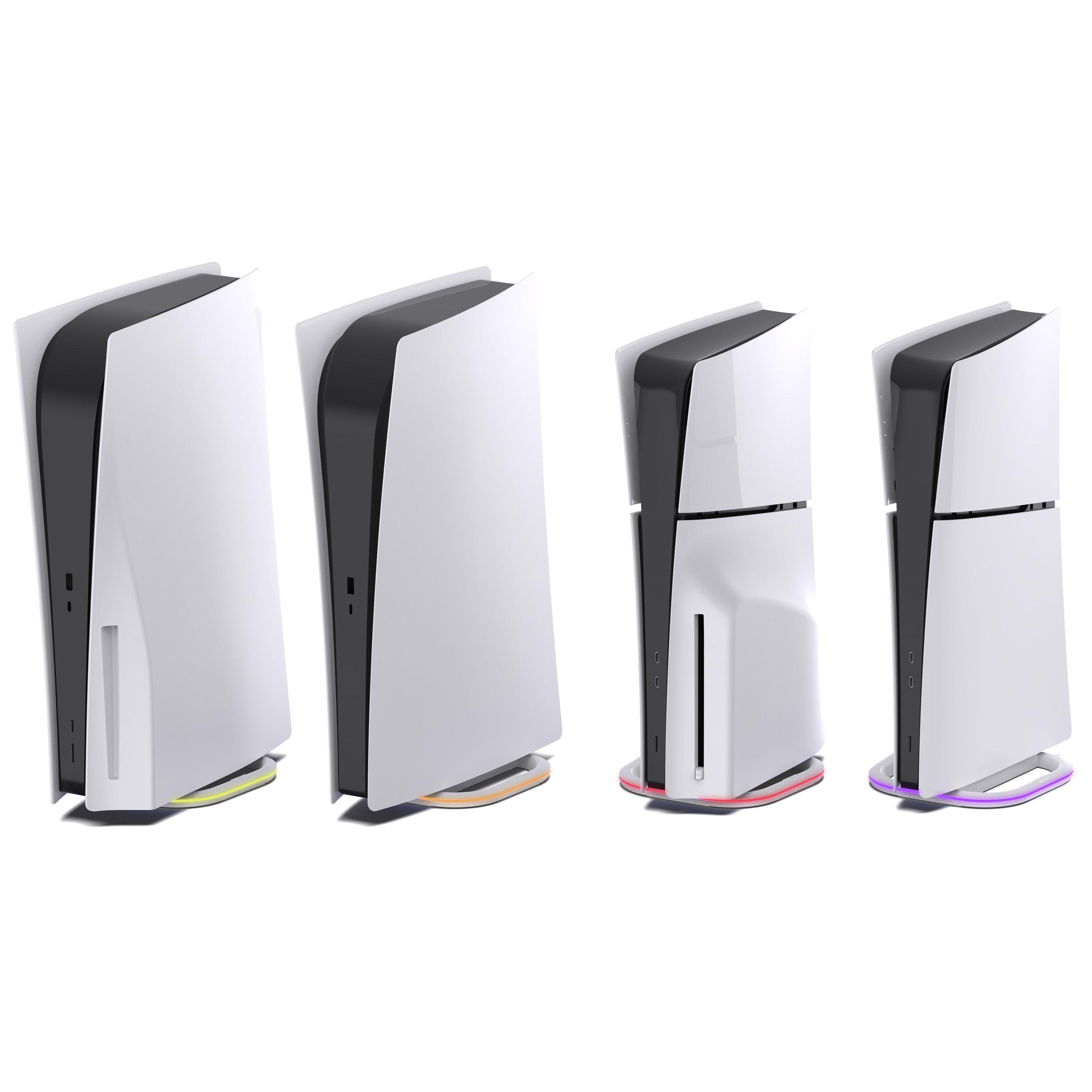 White - Subsonic - Subsonic RGB Vertical Stand For Playstation 5 PS5 - 5