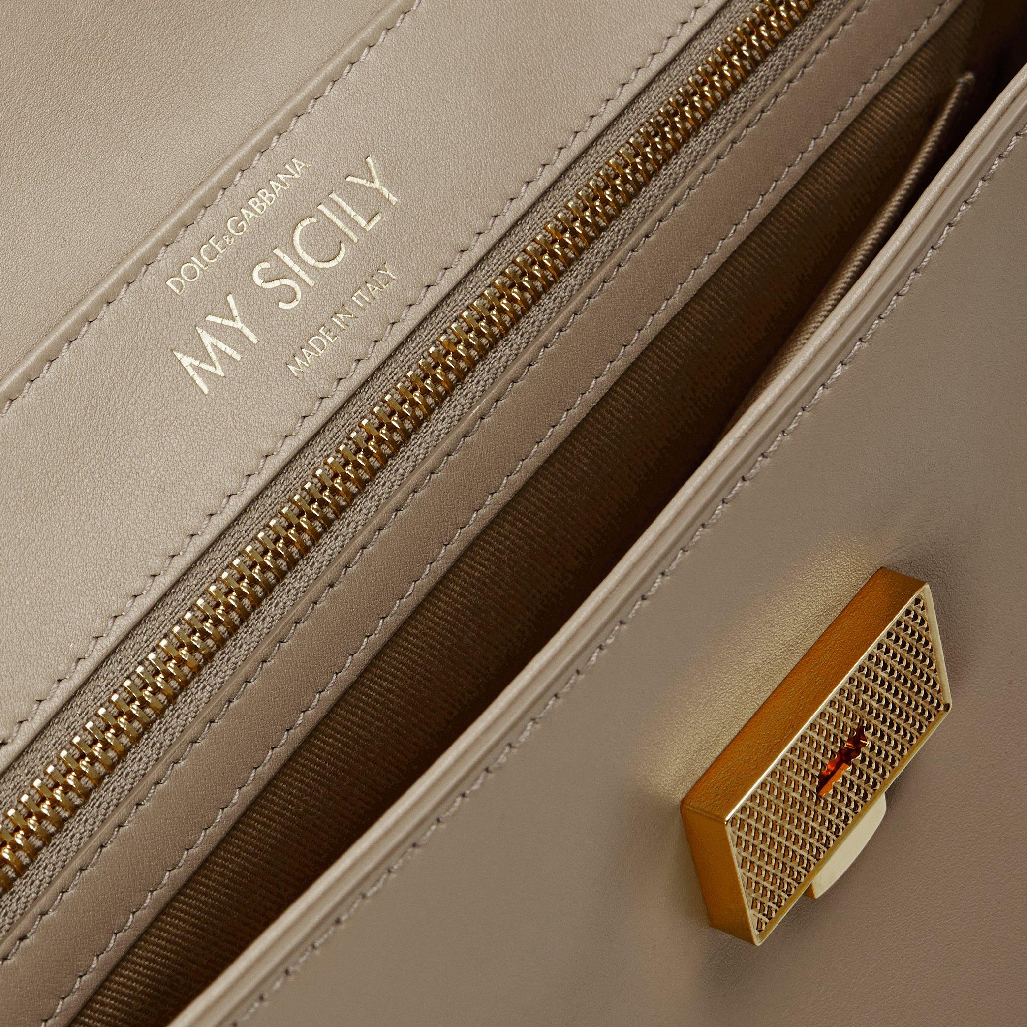 Talpa Cream - Dolce and Gabbana - Women's My Sicily Top Handle Bag - 5