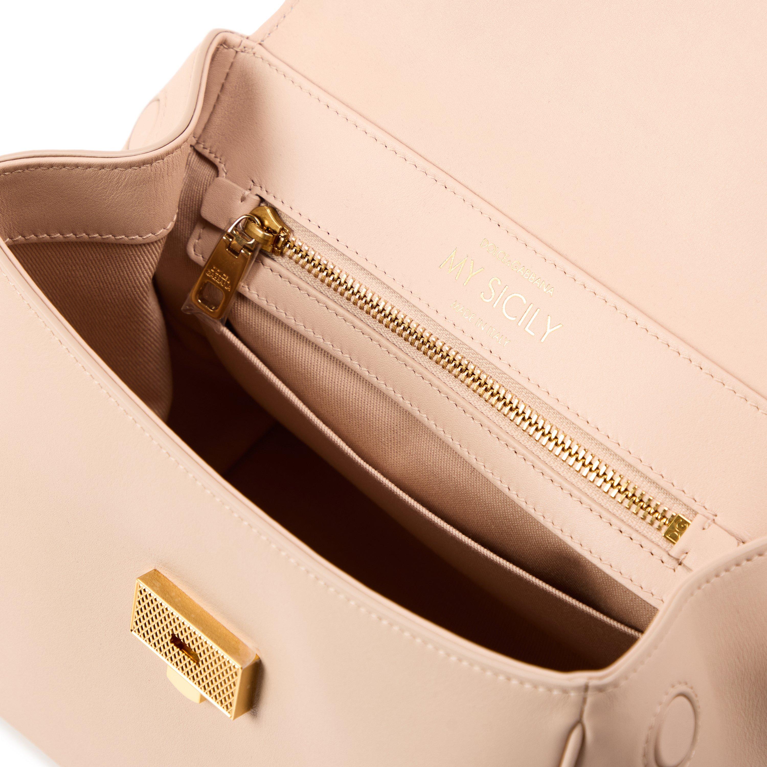 Nude - Dolce and Gabbana - Women's My Sicily Top Handle Bag - 5