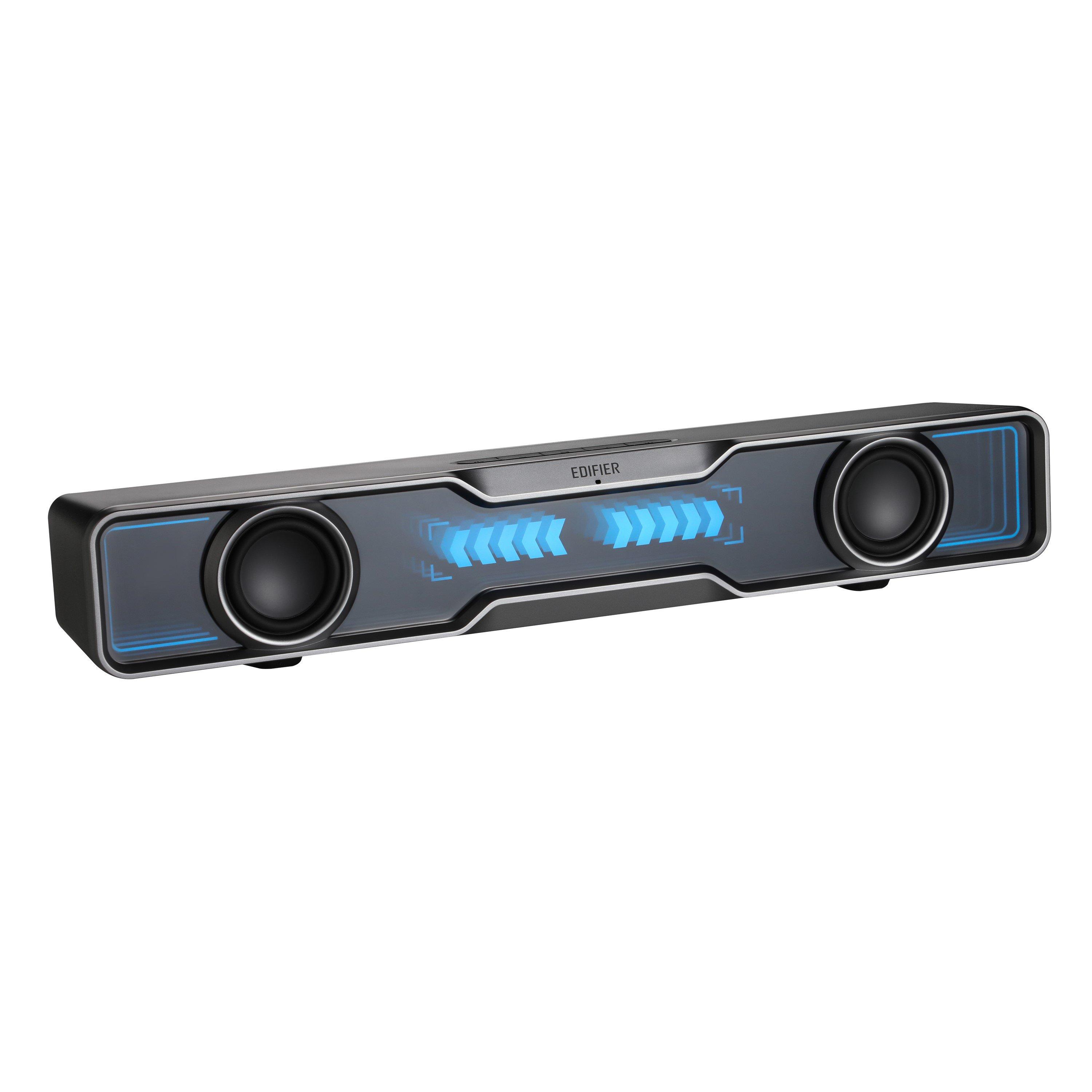 Black - Edifier - Edifier QS30 USB Bluetooth Gaming Soundbar Black - 1