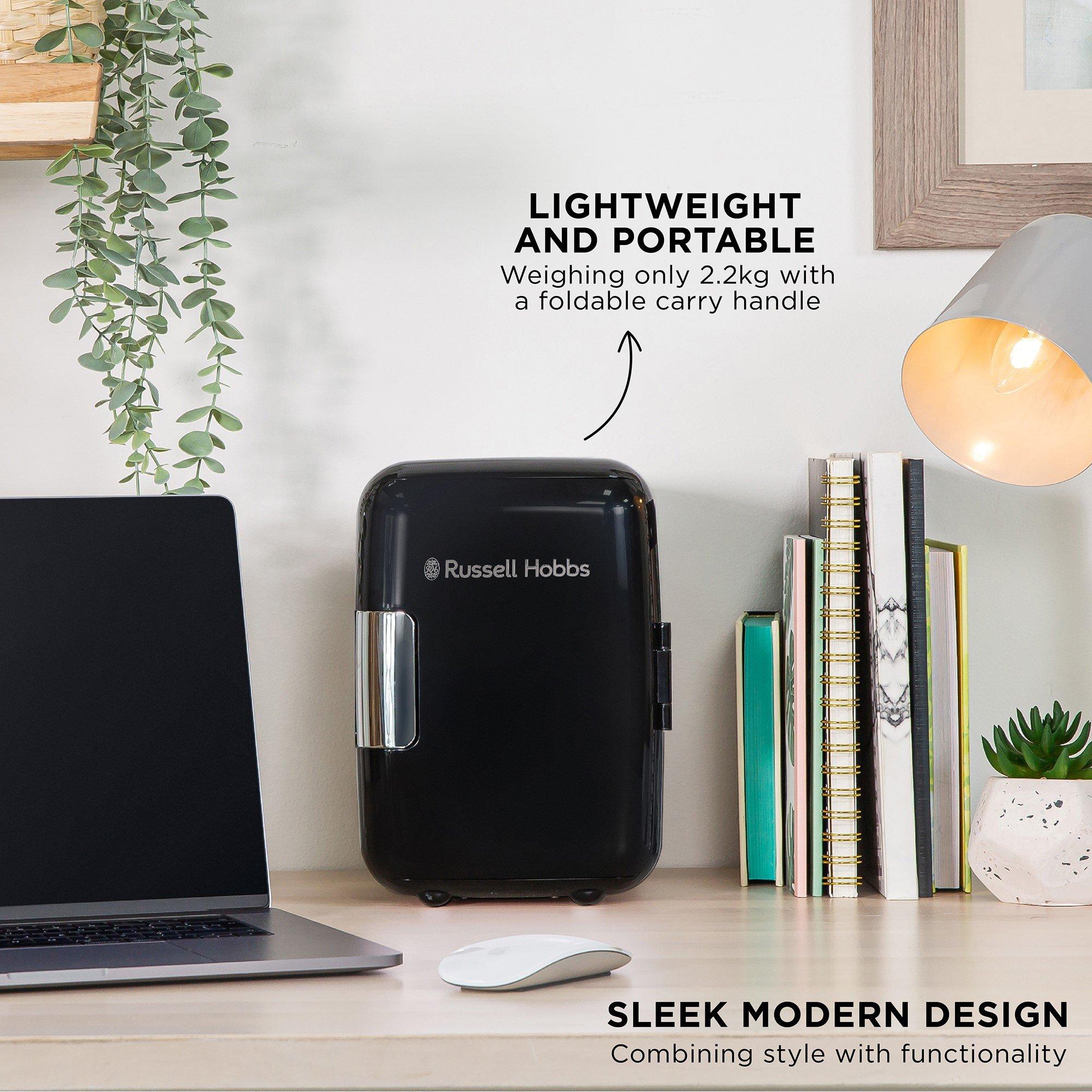 Black - Russell Hobbs - RH4CLR1001B 4L Mini Compact Cooler - 3