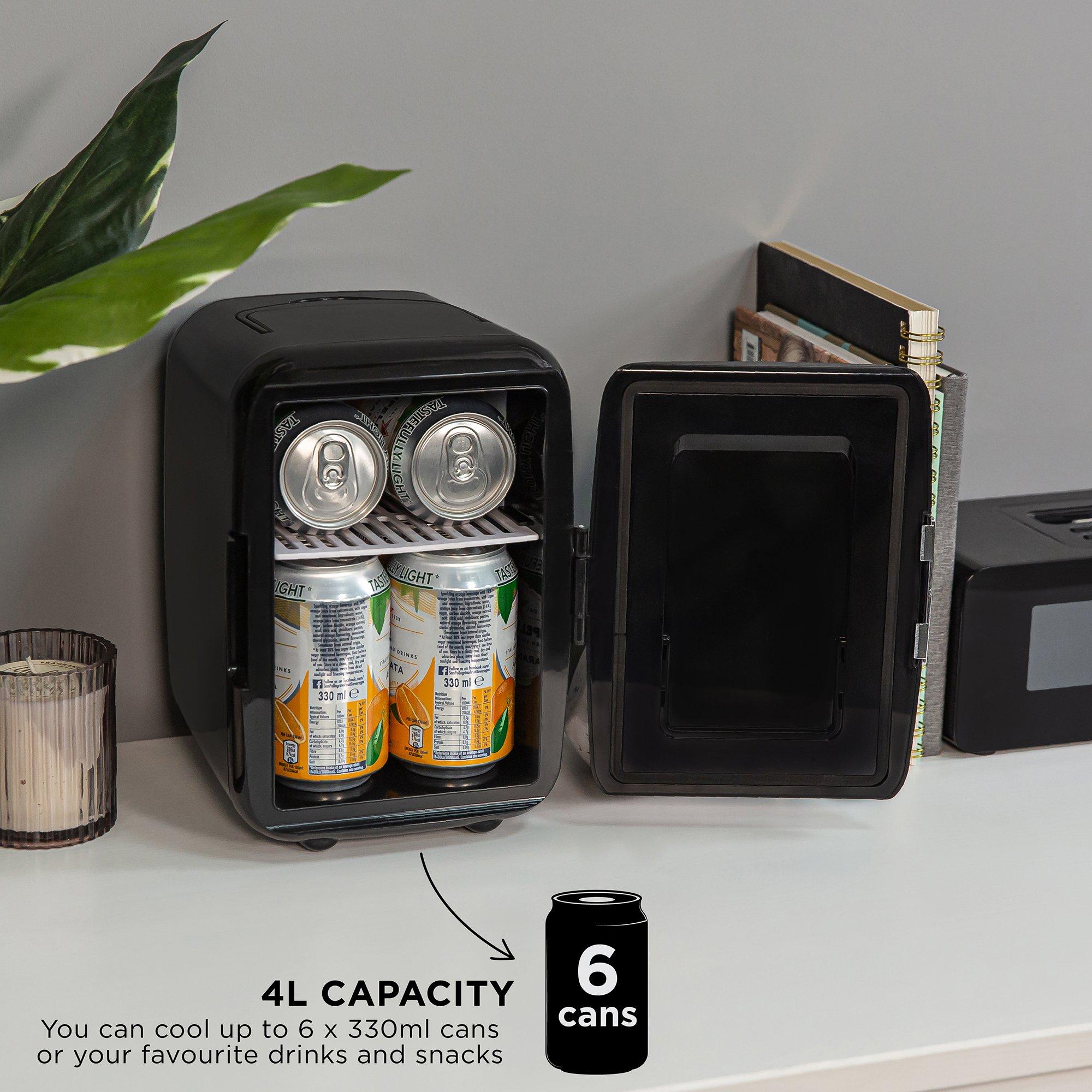 Black - Russell Hobbs - RH4CLR1001B 4L Mini Compact Cooler - 4