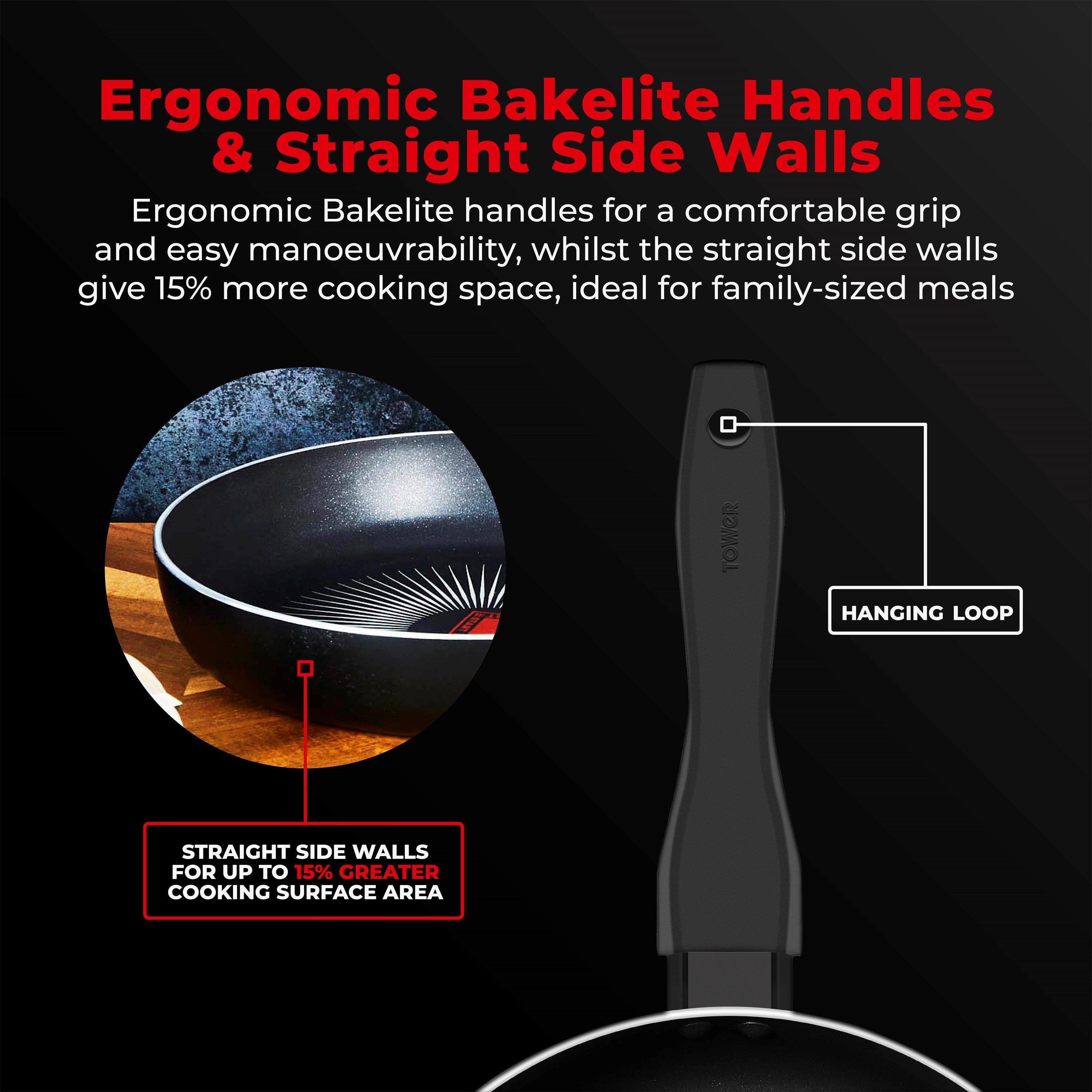 Black - Tower - Smart Start Gourmet 5pc Cookware Set - 8