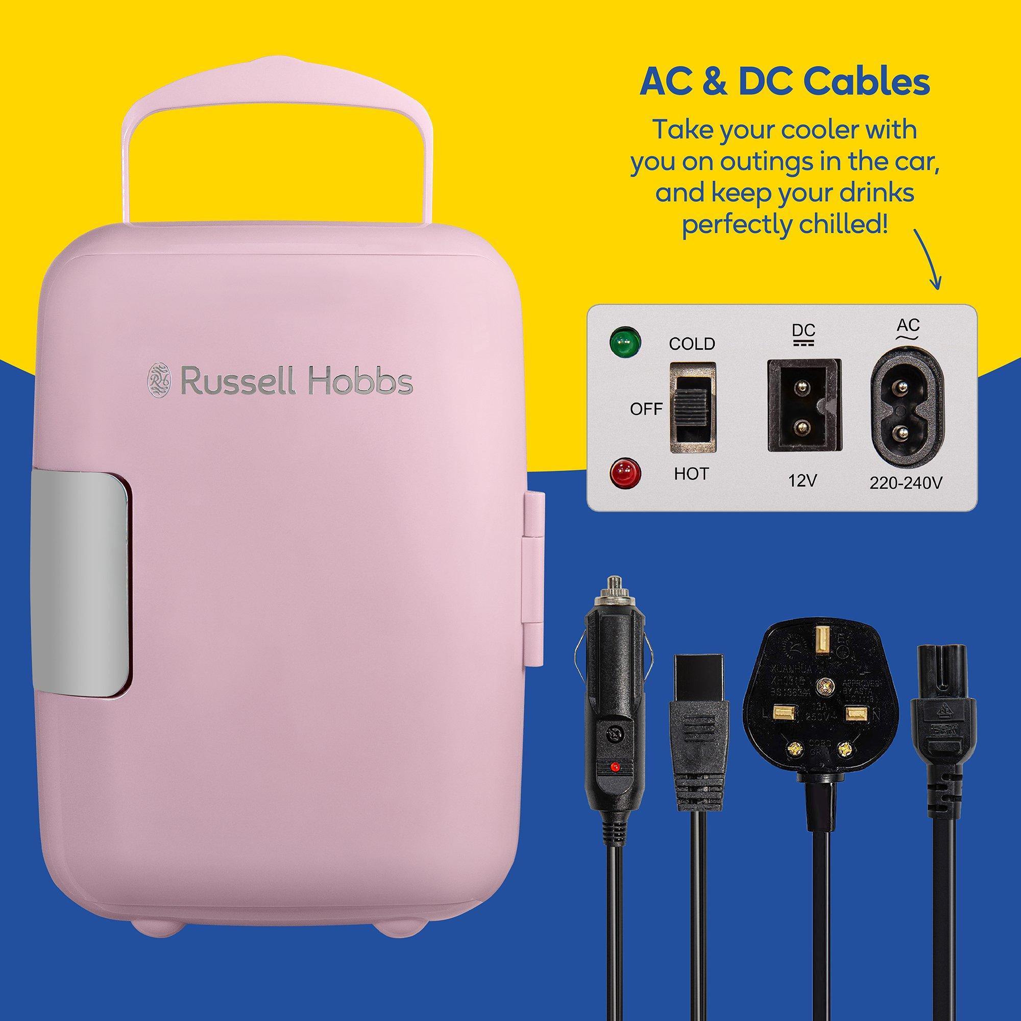 Pink - Russell Hobbs - RH4CLR1001P Mini Cooler 4L Pink - 8