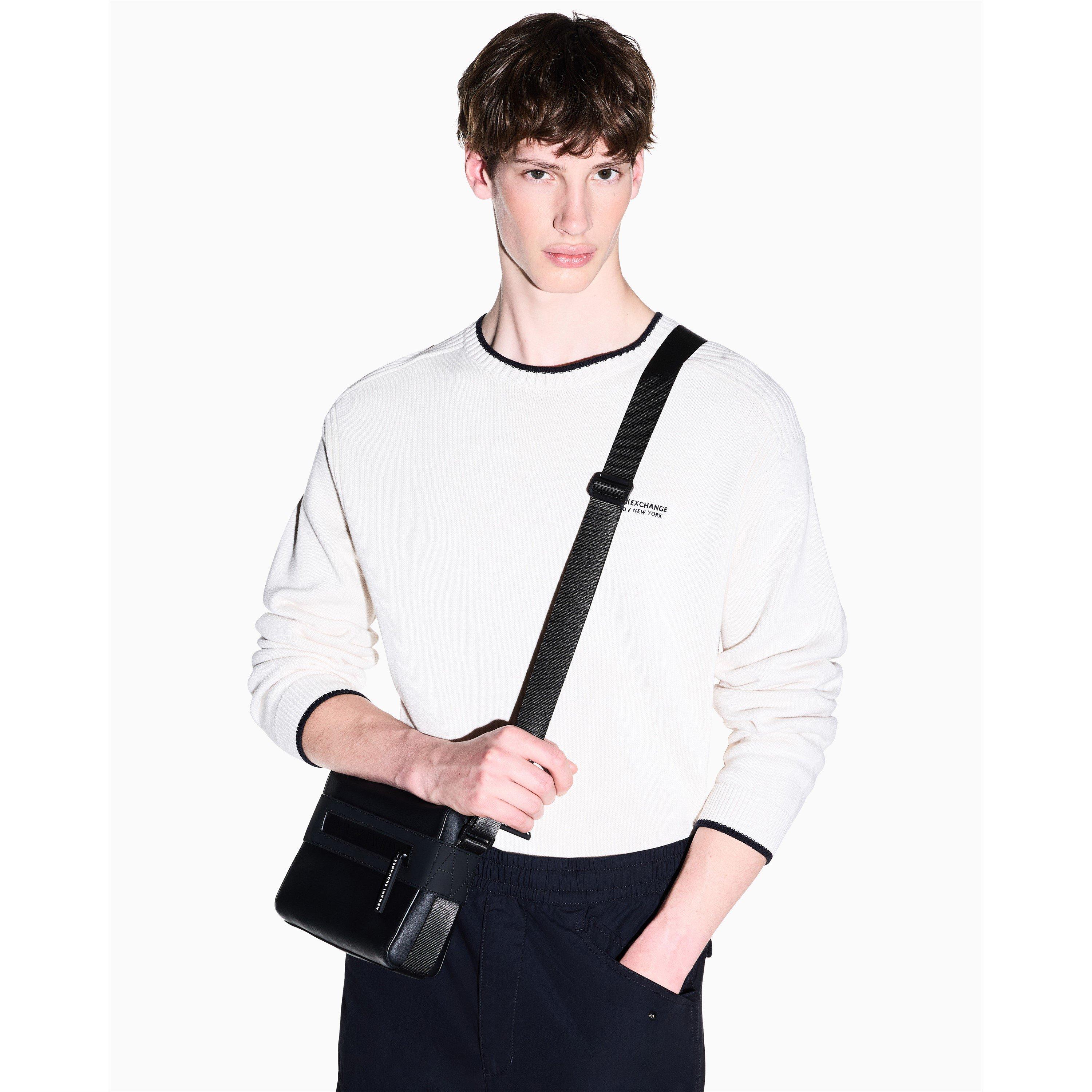 Black / Black - Armani Exchange - Armani Exchange Messenger Bag - 2