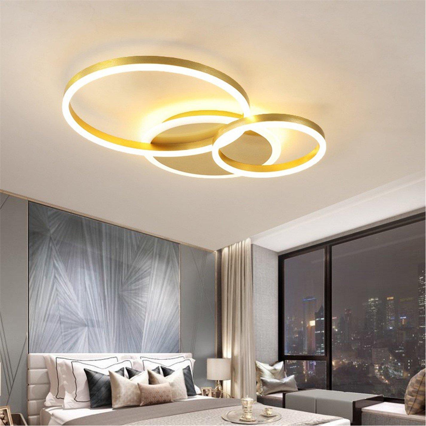 Gold - Kabinet UK - 3-Round Overlap Adjustable LED Ceiling Light - 2