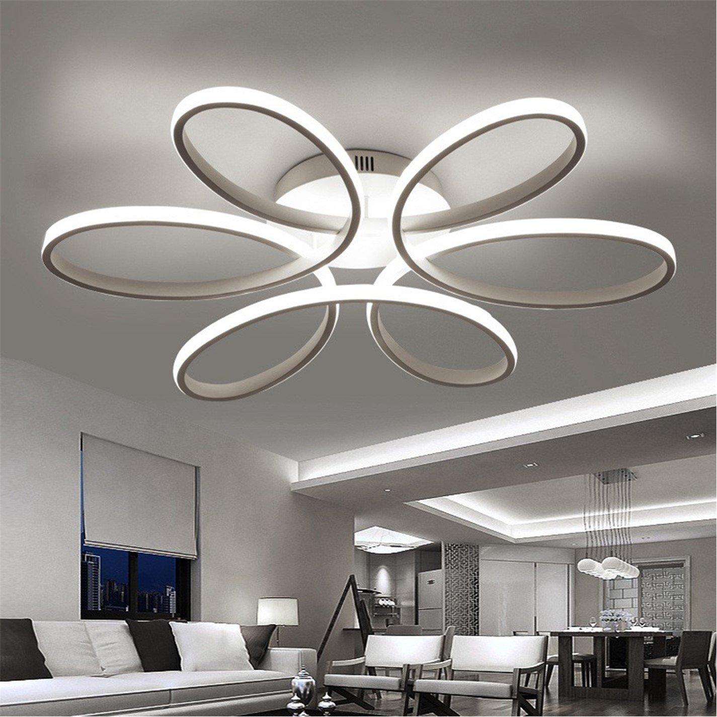 White - Kabinet UK - Petal Semi-Flush LED Ceiling Light - 1