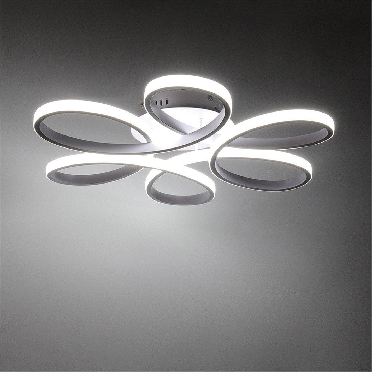 White - Kabinet UK - Petal Semi-Flush LED Ceiling Light - 3