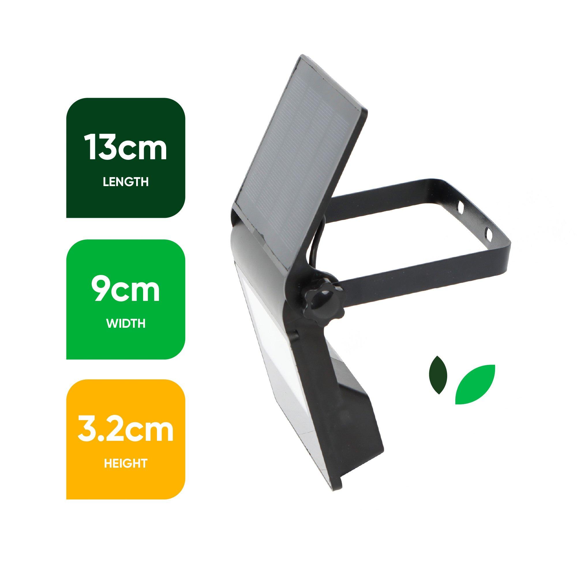 Black - Streetwize - Guardian 800 Solar Security Light-Motion Sensor - 3