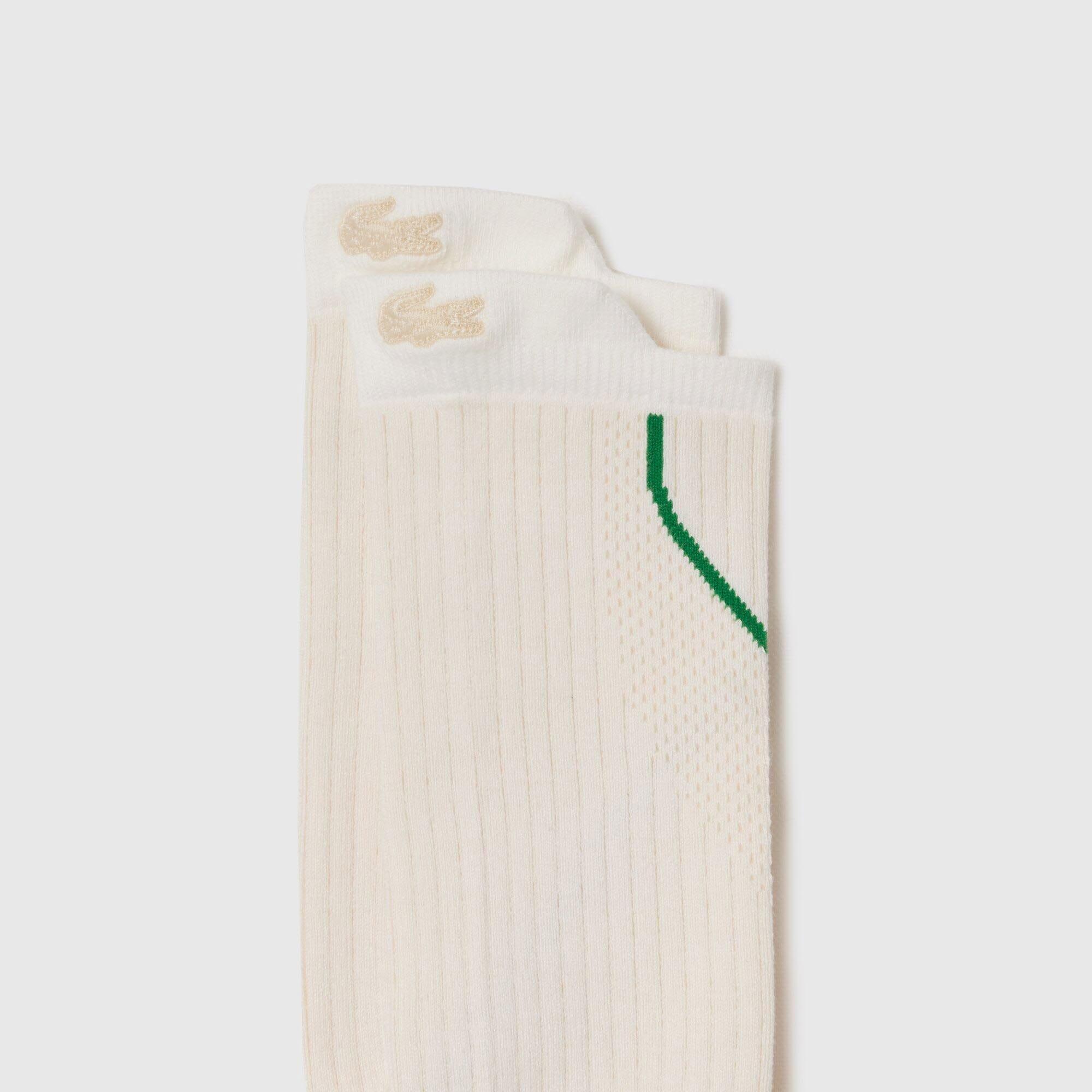 Cream - Lacoste - Mid-Calf Socks - 2
