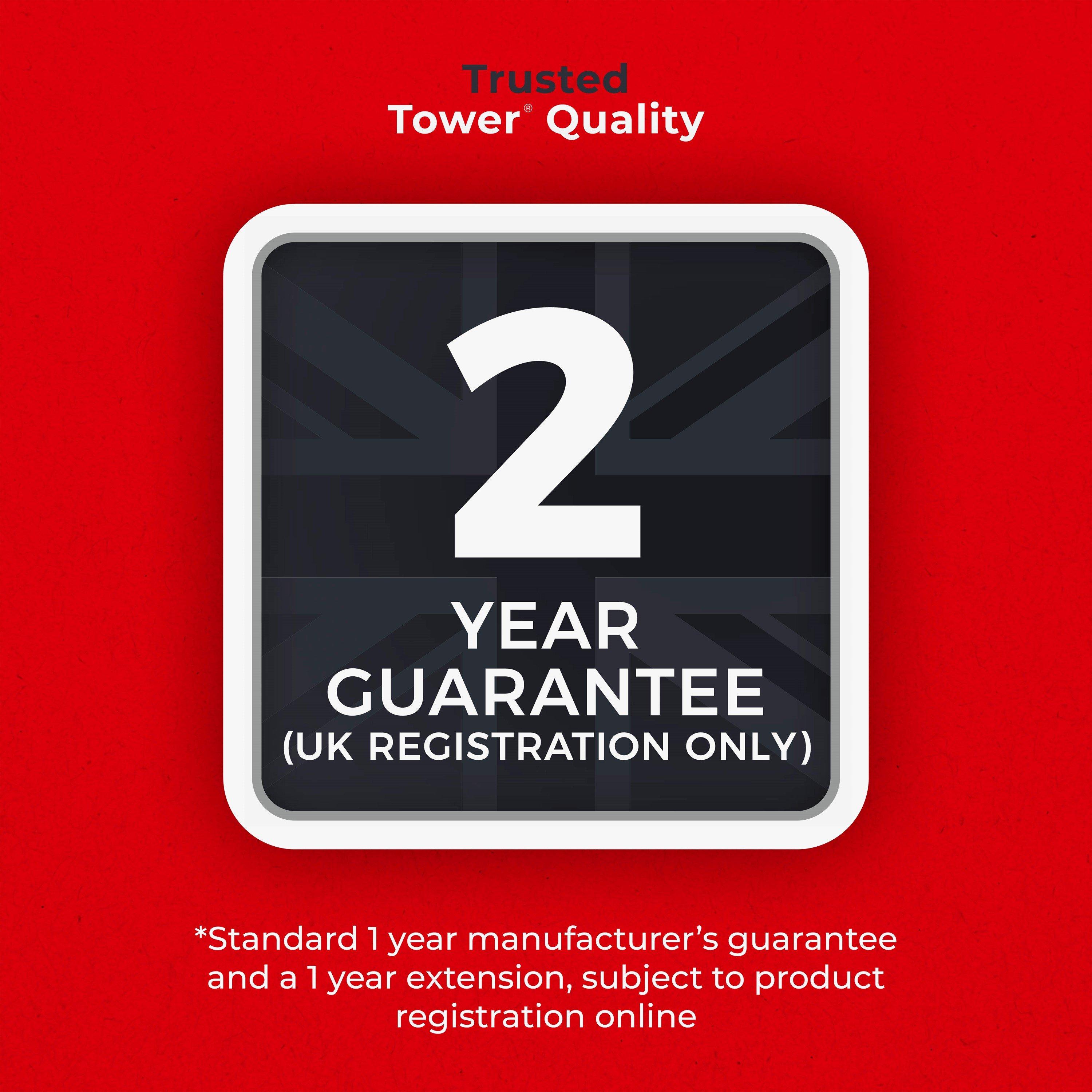 Black - Tower - Smart Start Gourmet 26cm Grill Pan - 12