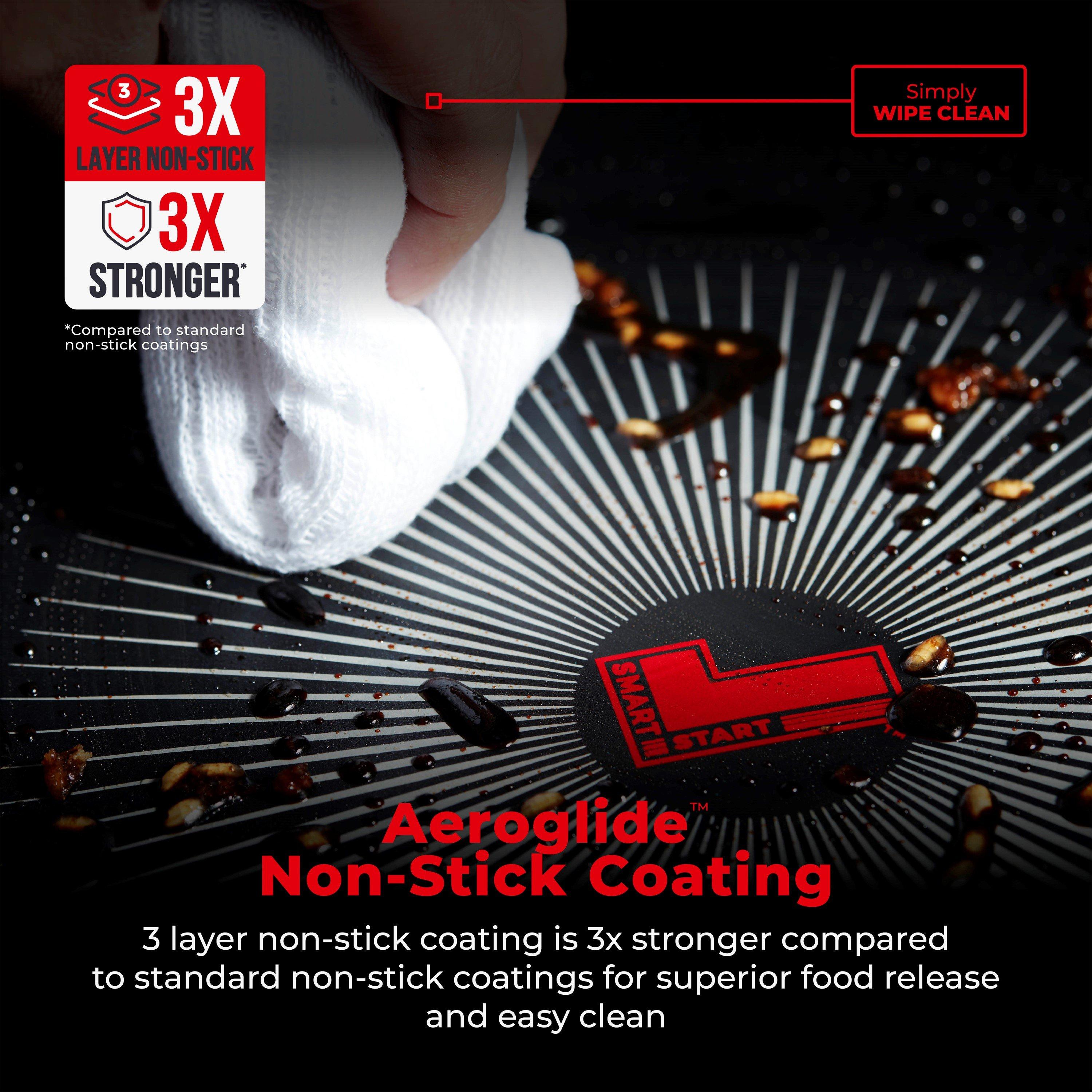 Black - Tower - Smart Start Gourmet 26cm Grill Pan - 4