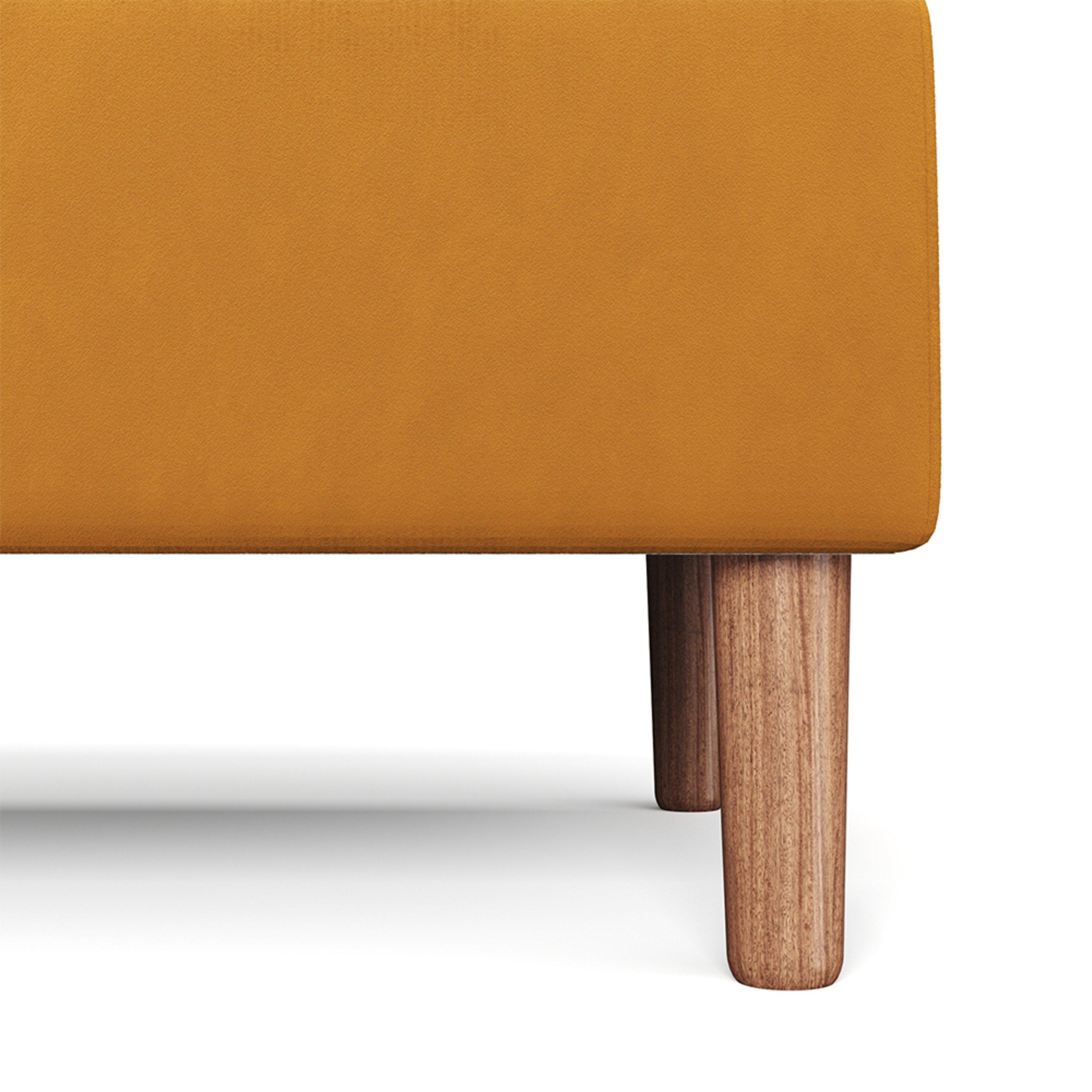 Yellow - Kabinet UK - Rectangular Velvet Ottoman with Checkered Design - 11