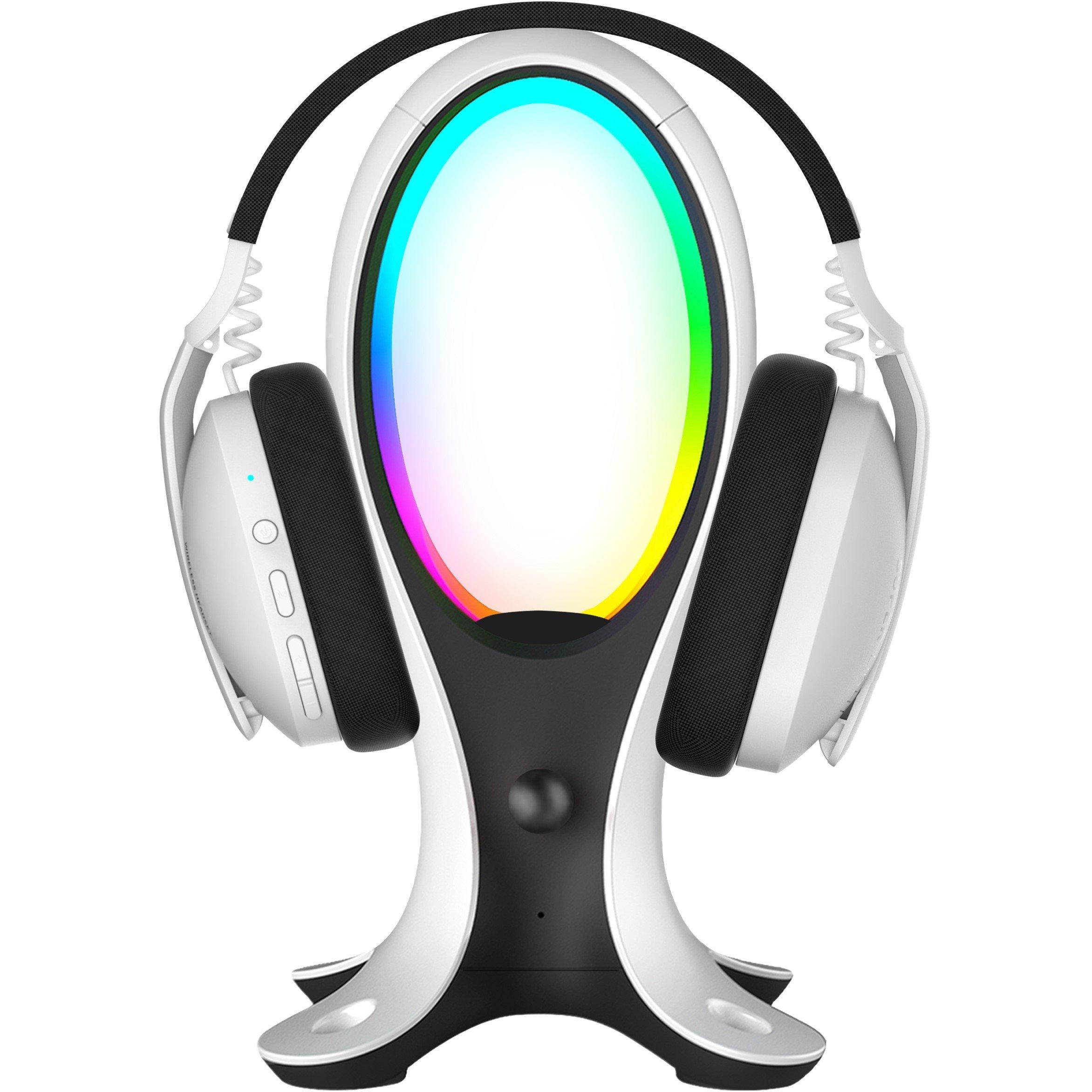 White / Black - Subsonic - Subsonic Electra RGB Headset Stand With USB Hub - 3