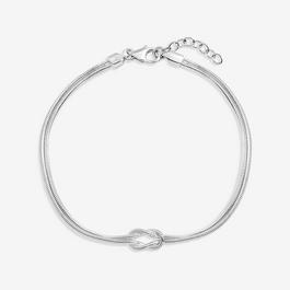 Simply Silver Sterling Silver 925 Infinity Snake Chain Bracelet