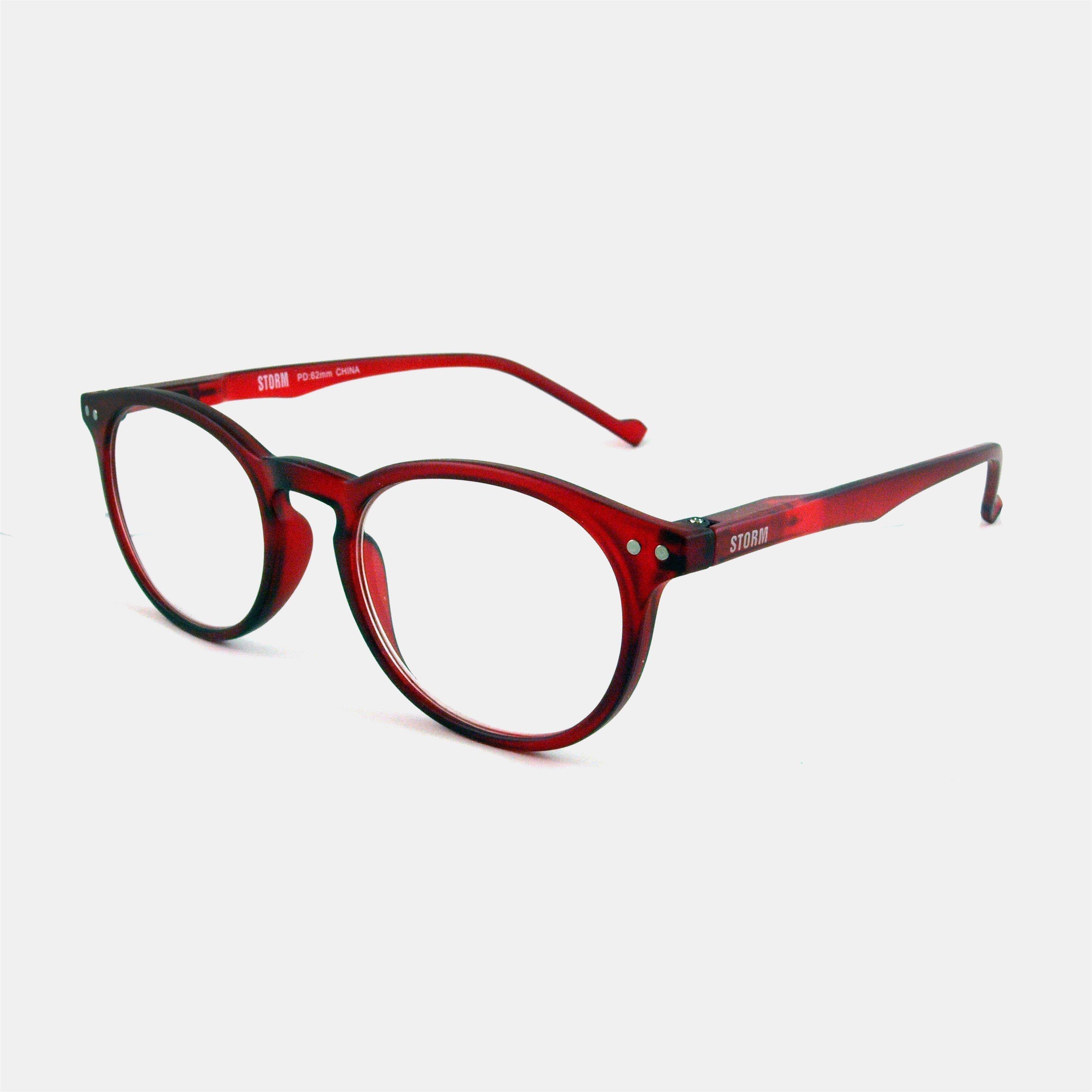 Storm  Ready Reader Reading Glasses - Red - 2.5