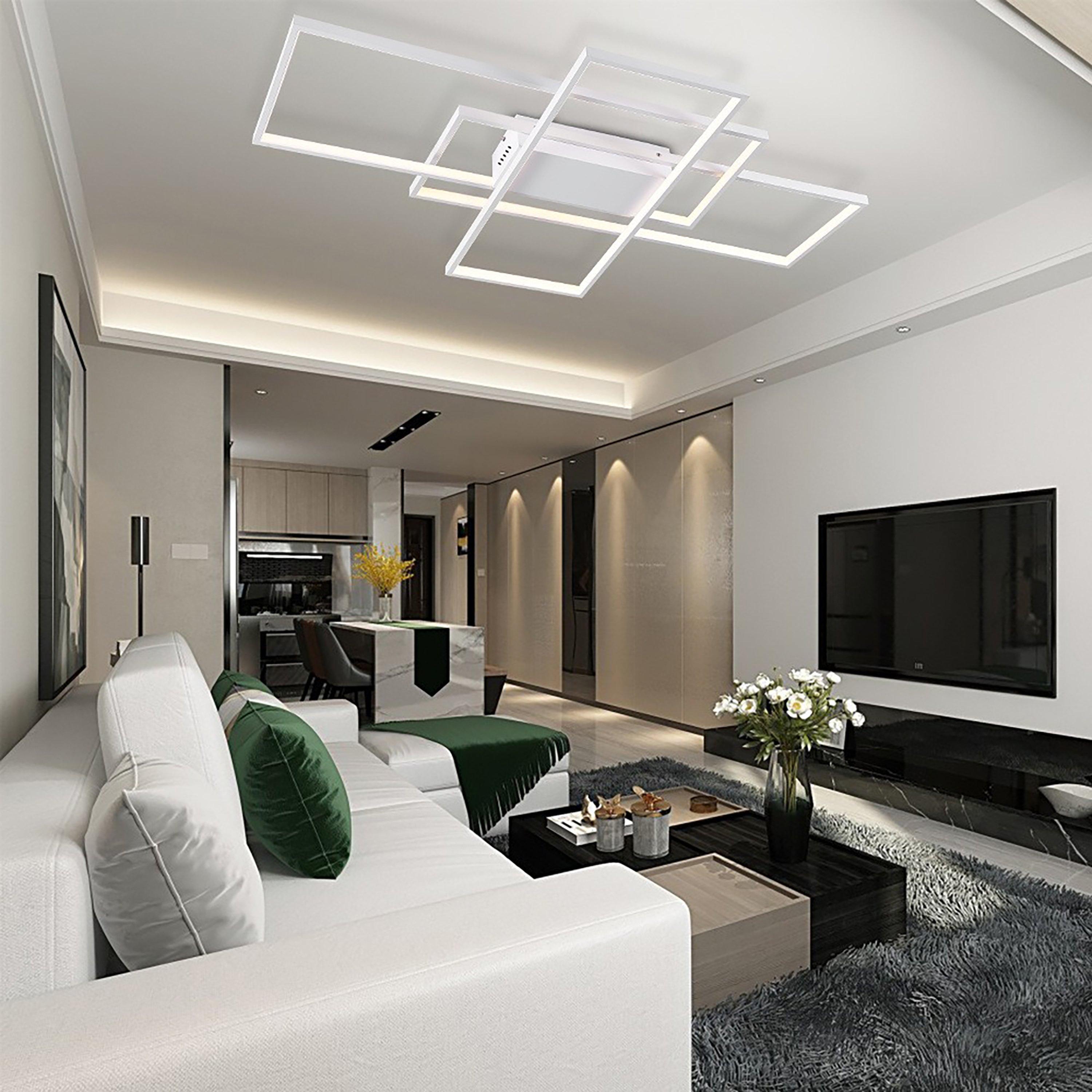 White - Kabinet UK - 3-Rectangular Adjustable LED Ceiling Light White - 1