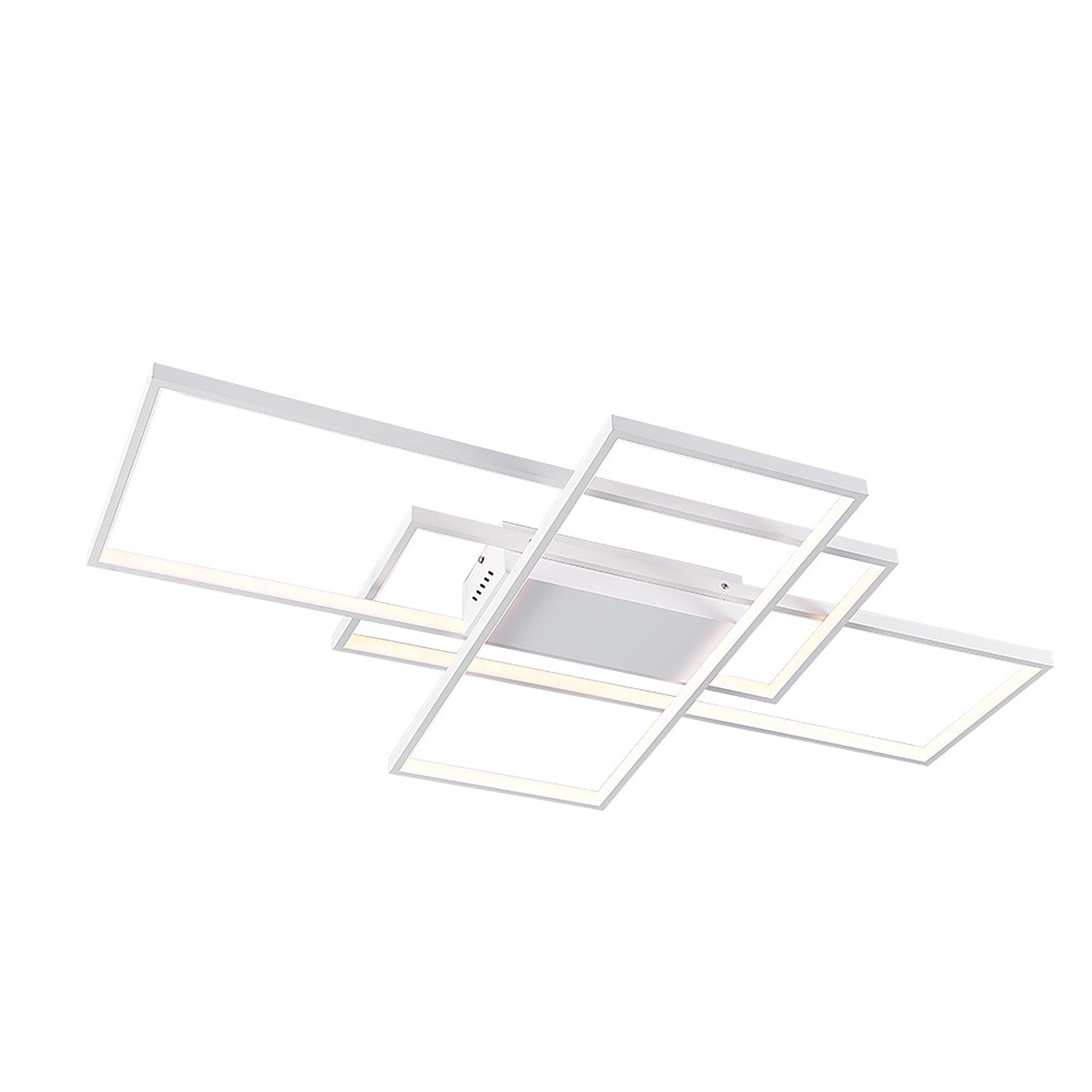 White - Kabinet UK - 3-Rectangular Adjustable LED Ceiling Light White - 3