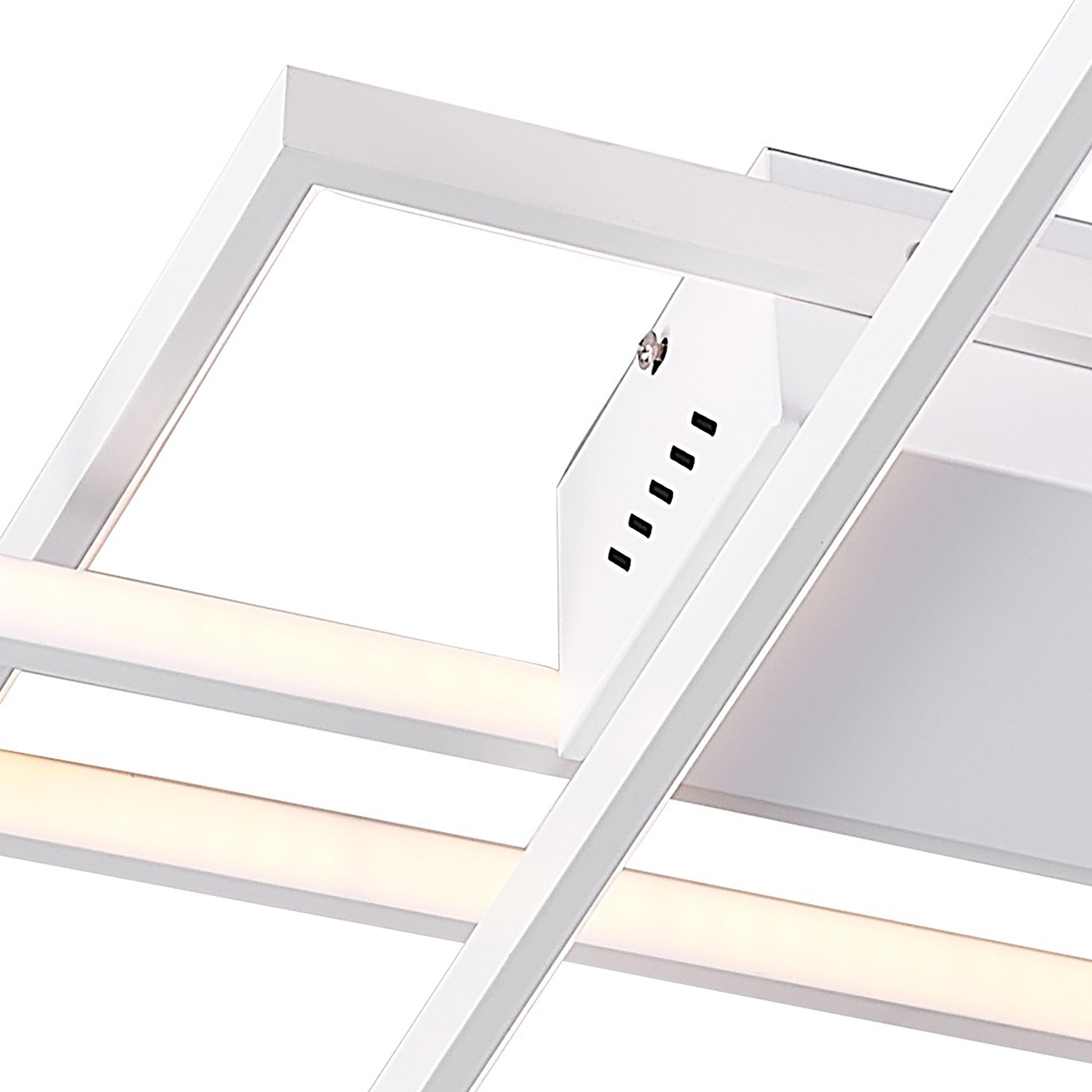 White - Kabinet UK - 3-Rectangular Adjustable LED Ceiling Light White - 4