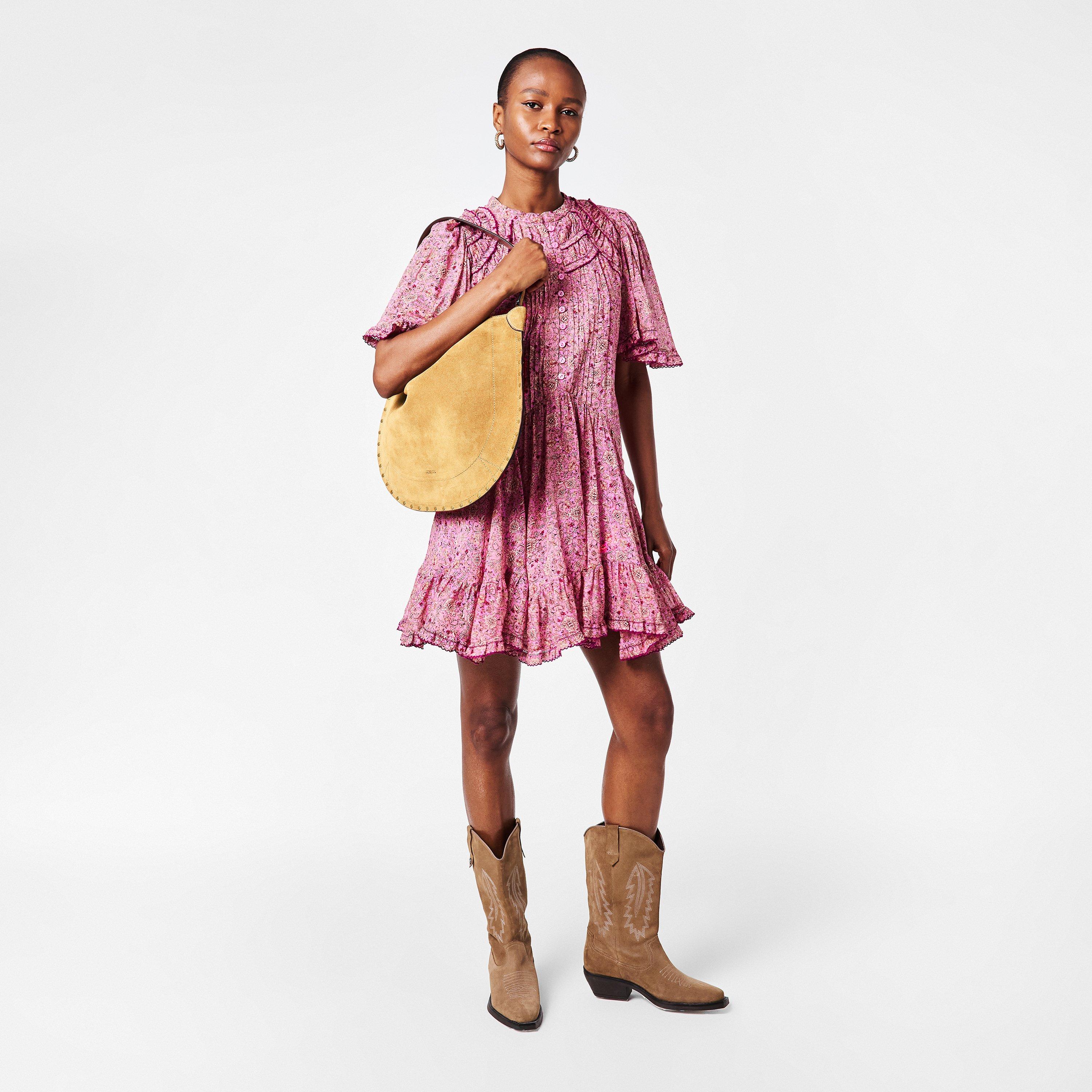 Taupe 50TA - Isabel Marant - Women's Oskan Soft Hobo Bag - 6