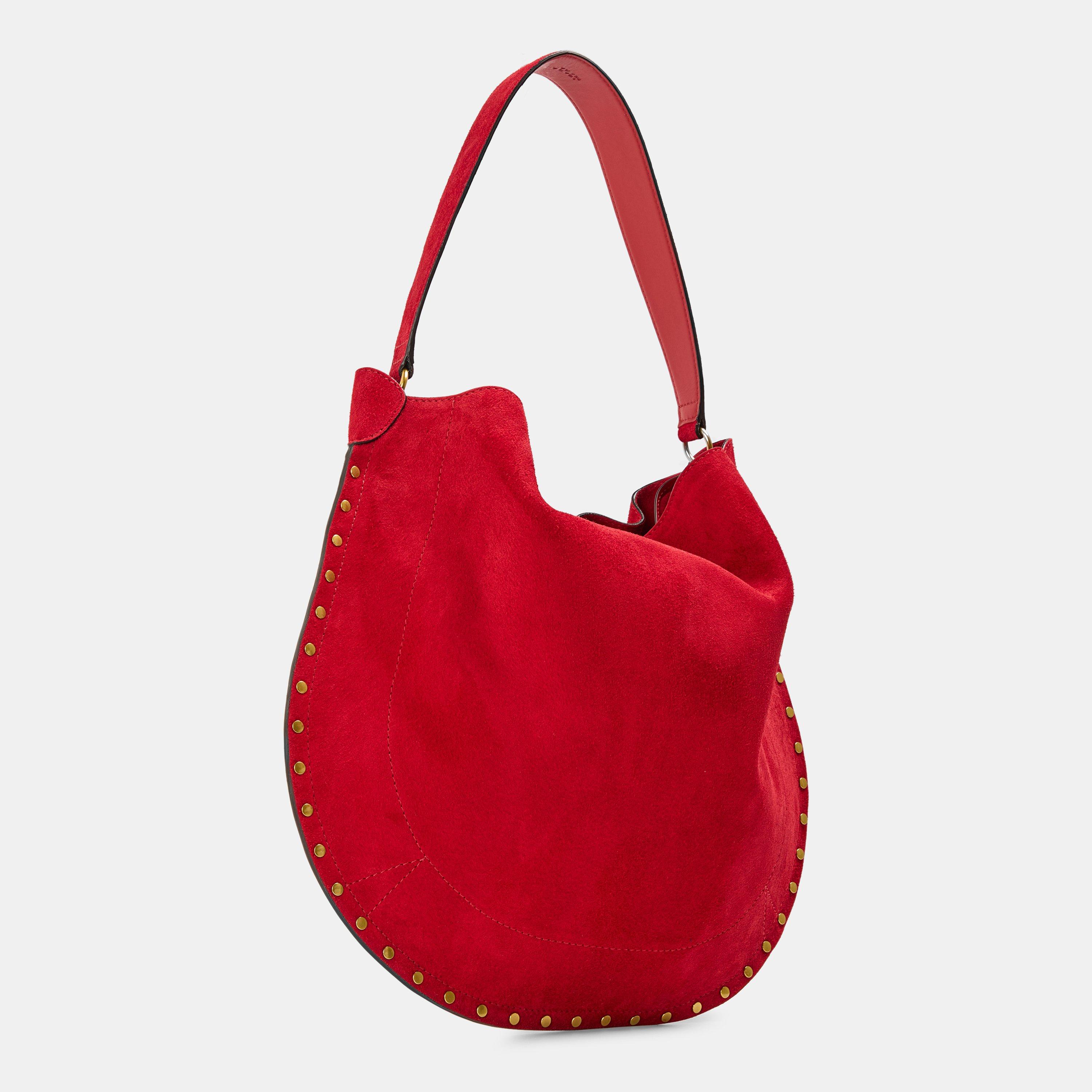 Scarlt Red 70SR - Isabel Marant - Women's Oskan Soft Hobo Bag - 2